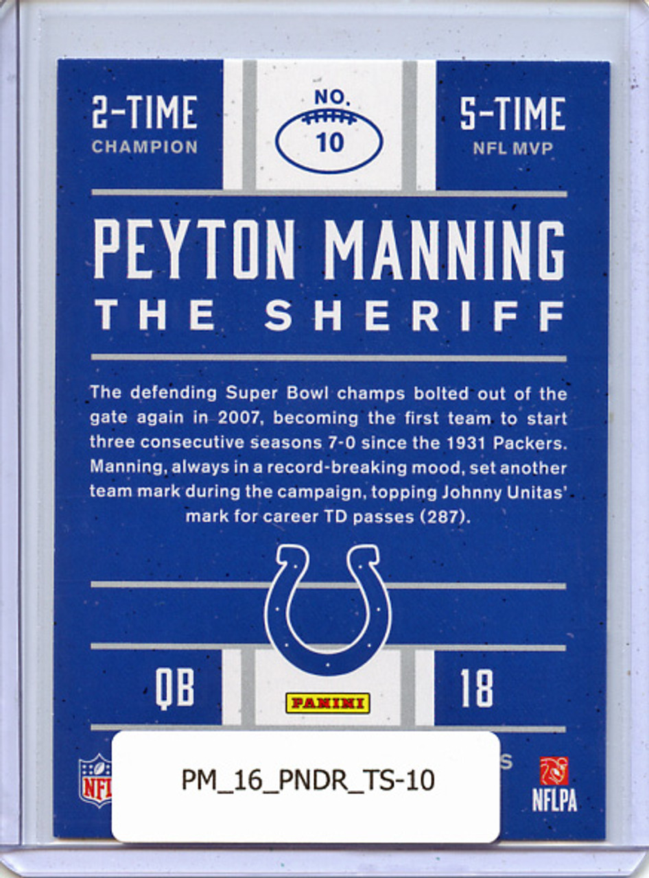Peyton Manning 2016 Donruss, Tribute #10