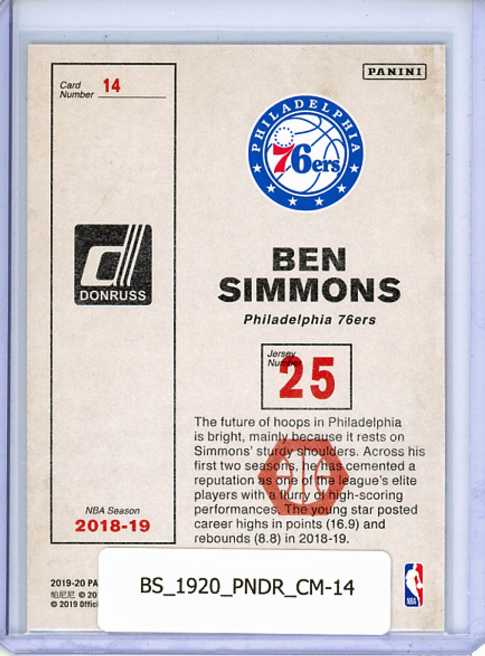 Ben Simmons 2019-20 Donruss, Craftsmen #14