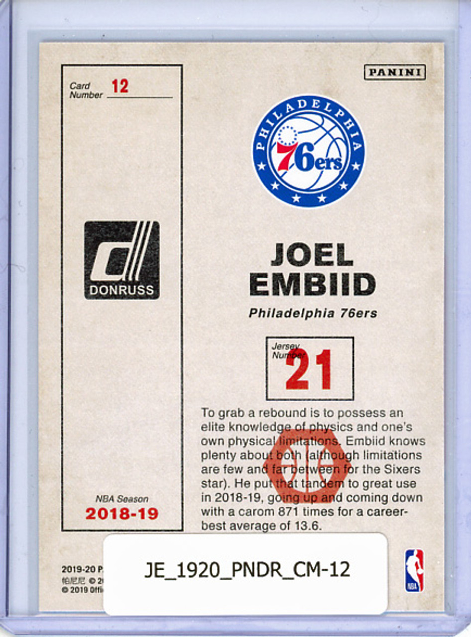 Joel Embiid 2019-20 Donruss, Craftsmen #12