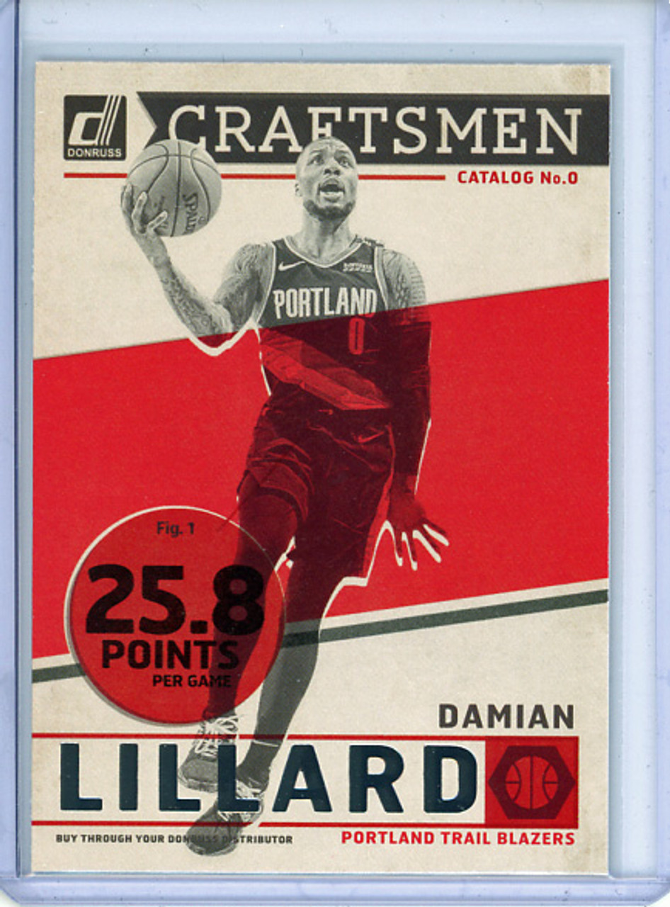 Damian Lillard 2019-20 Donruss, Craftsmen #8