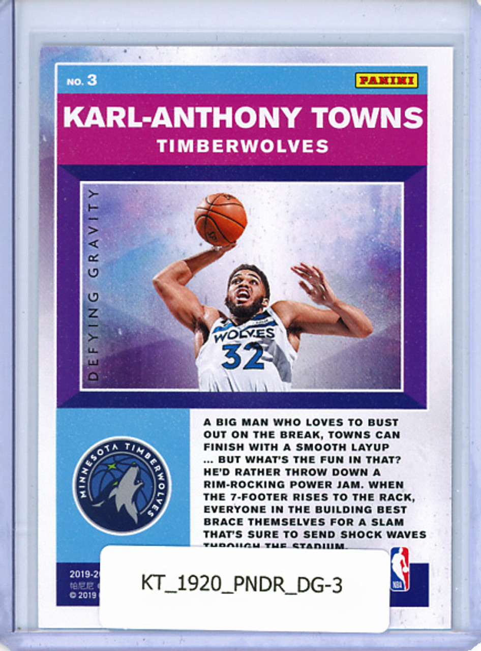 Karl-Anthony Towns 2019-20 Donruss, Defying Gravity #3