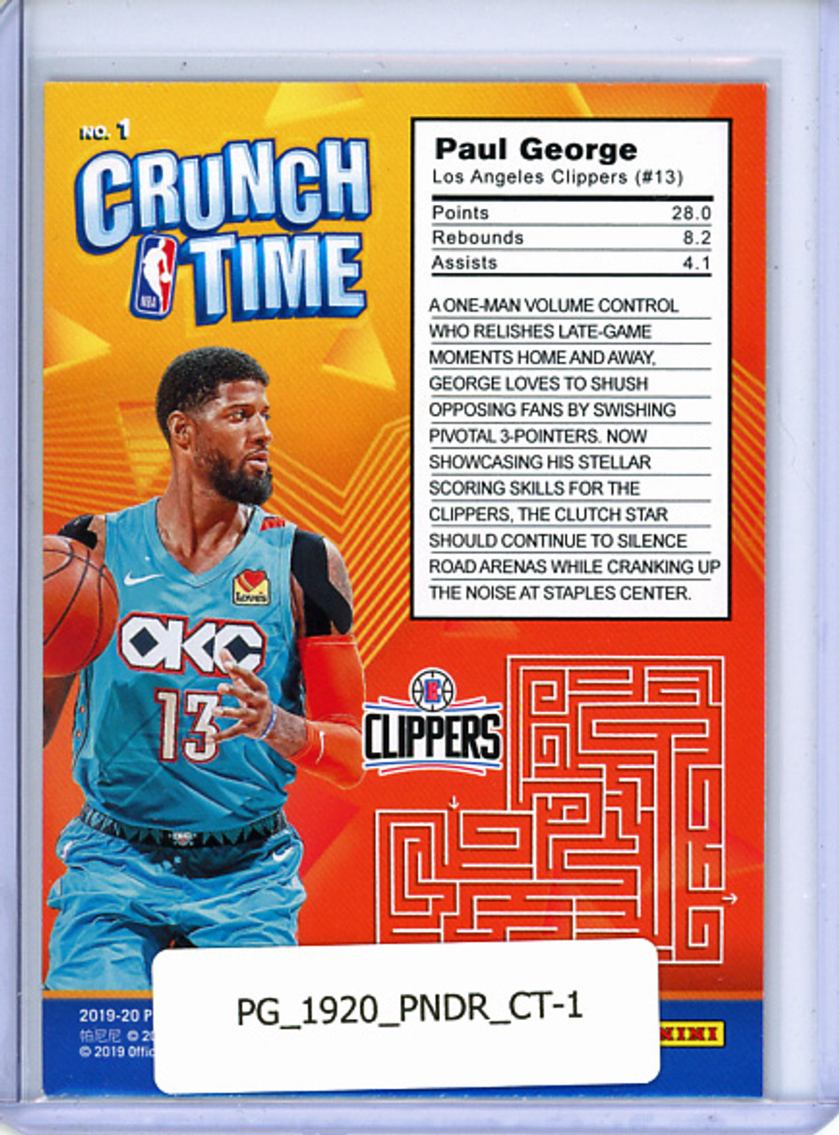 Paul George 2019-20 Donruss, Crunch Time #1