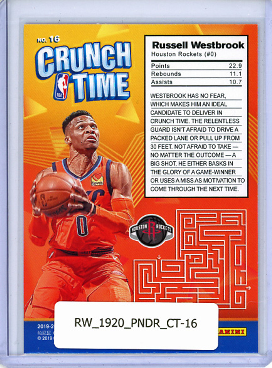 Russell Westbrook 2019-20 Donruss, Crunch Time #16