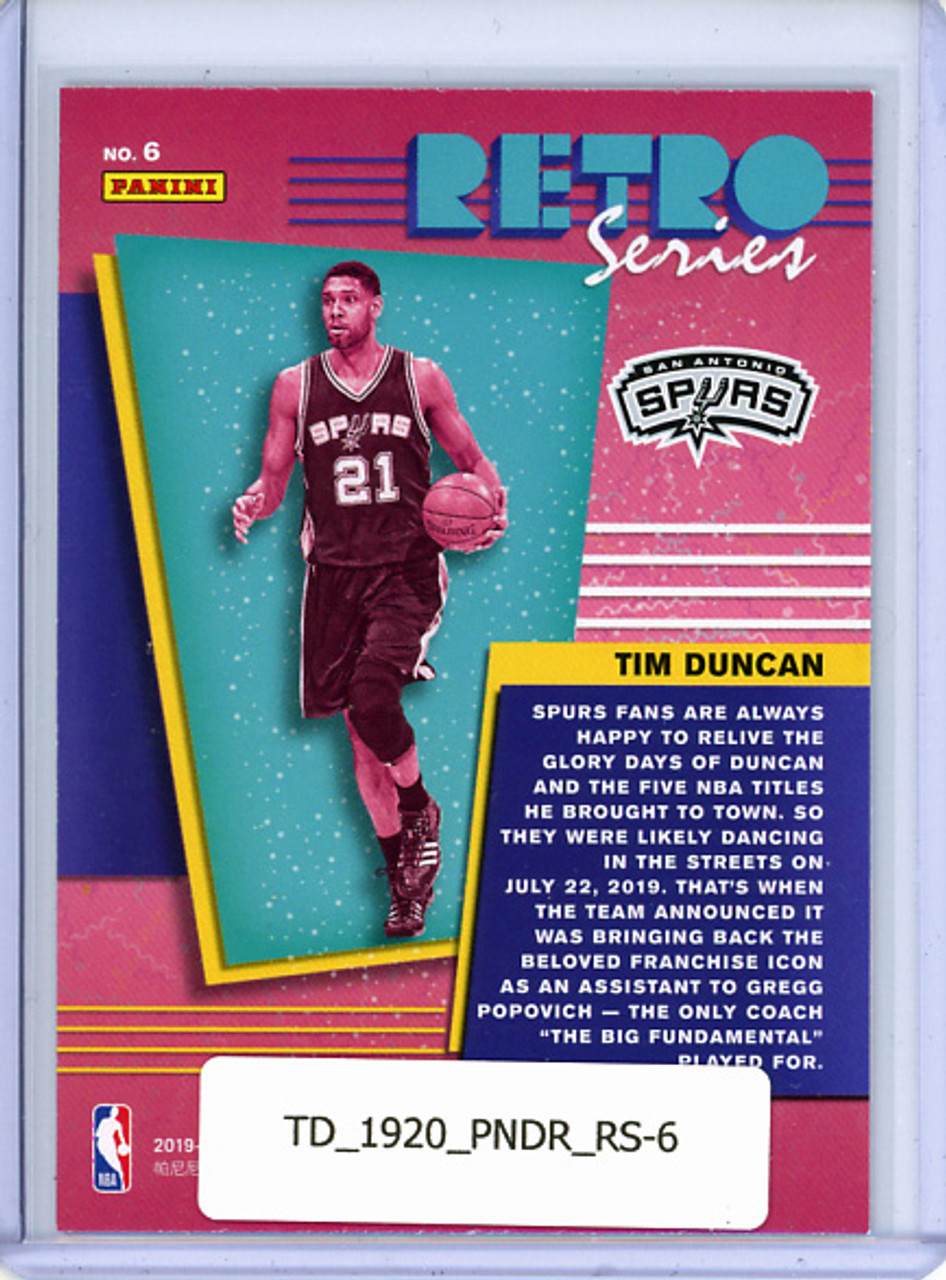 Tim Duncan 2019-20 Donruss, Retro Series #6