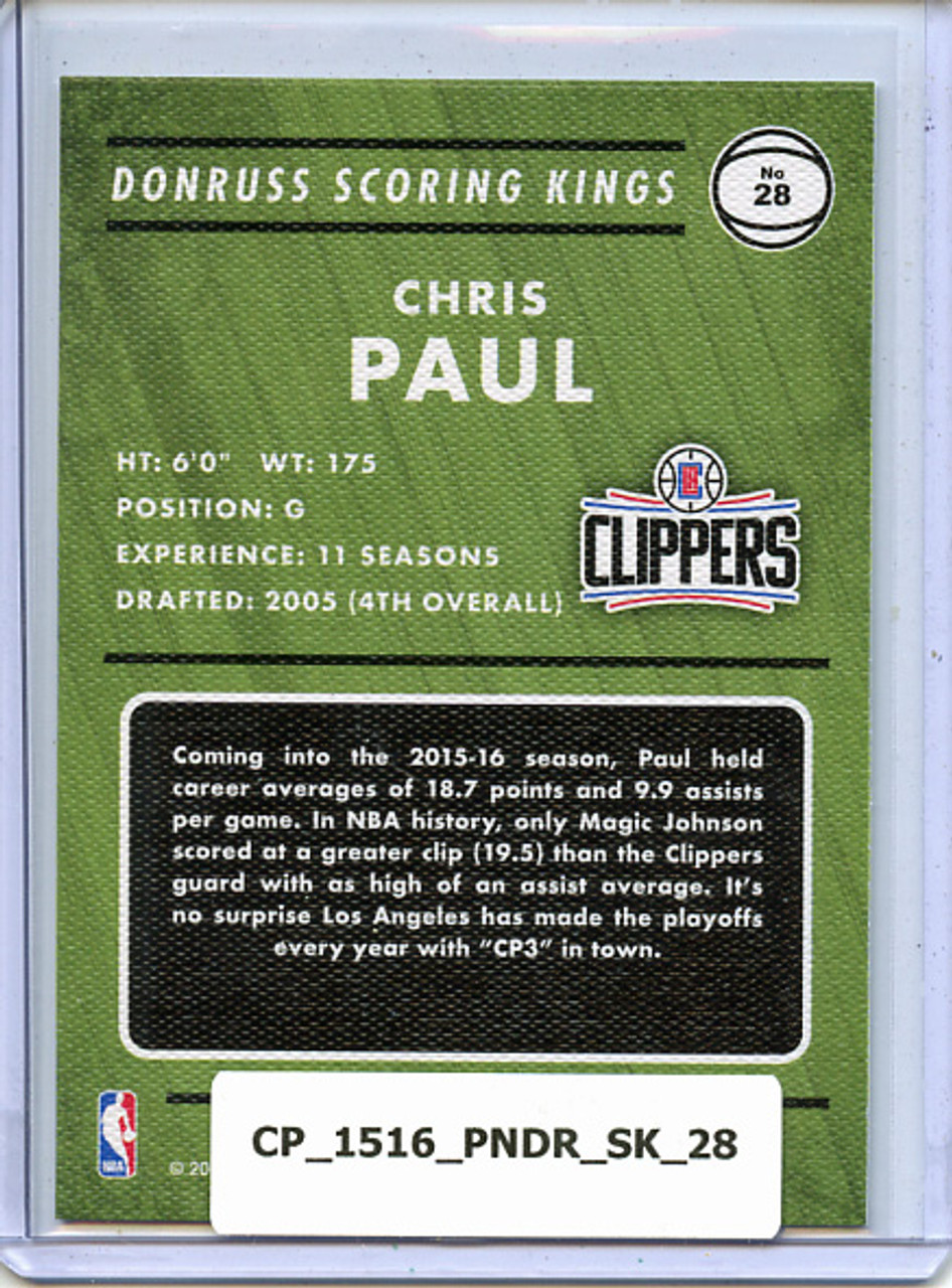 Chris Paul 2015-16 Donruss, Scoring Kings #28