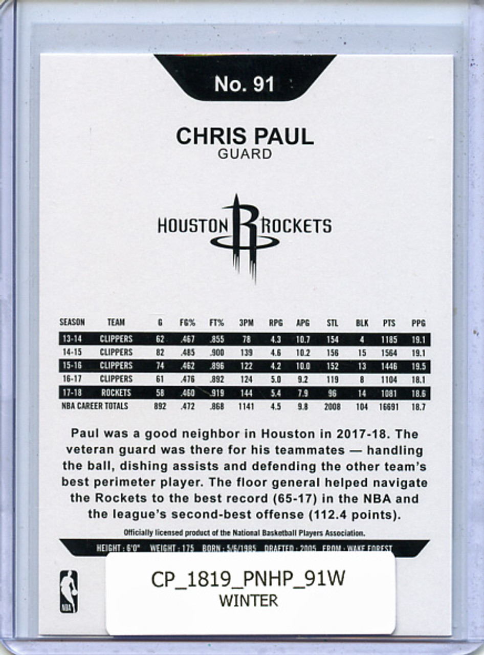 Chris Paul 2018-19 Hoops #91 Winter