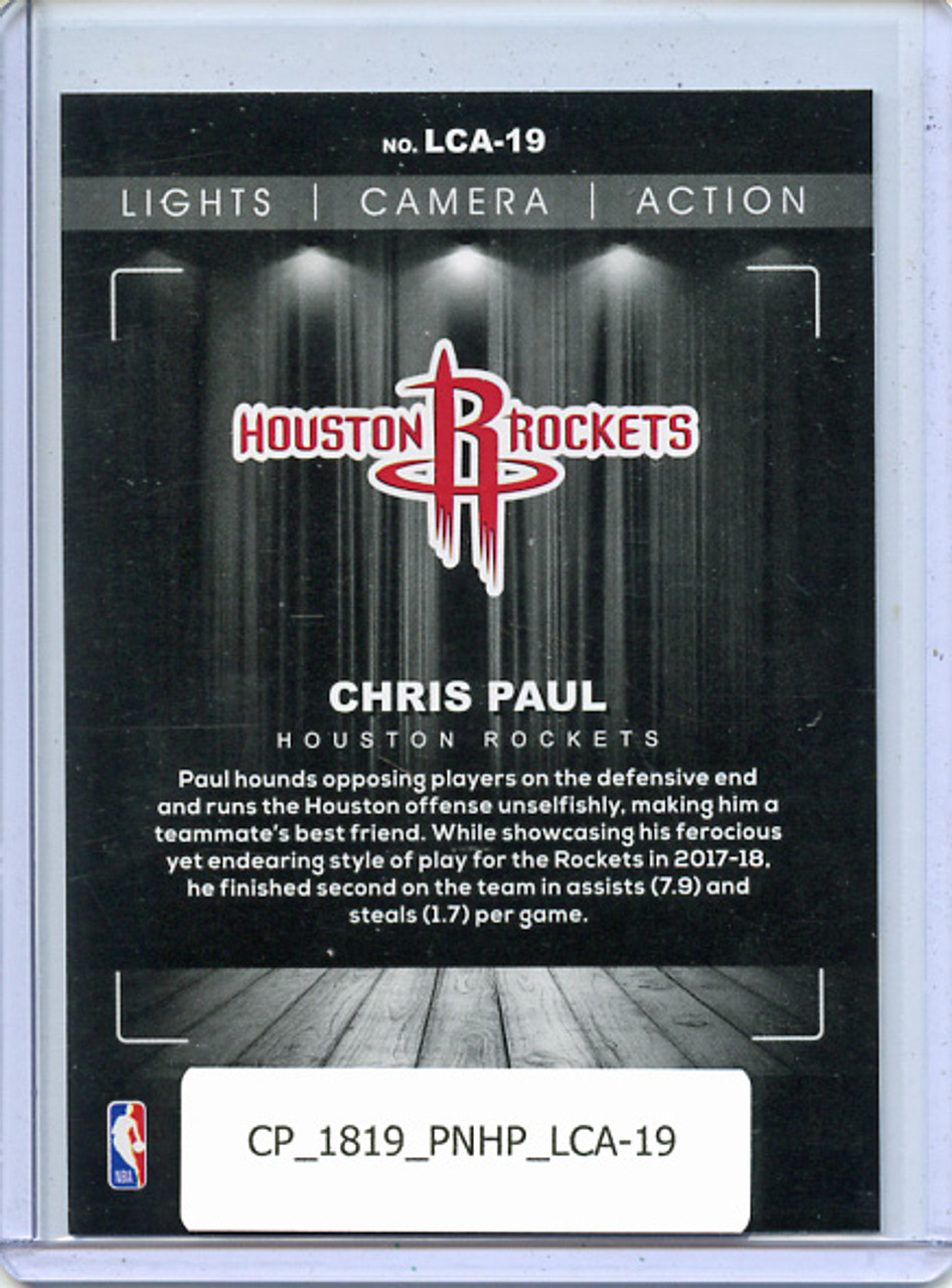 Chris Paul 2018-19 Hoops, Lights Camera Action #LCA-19