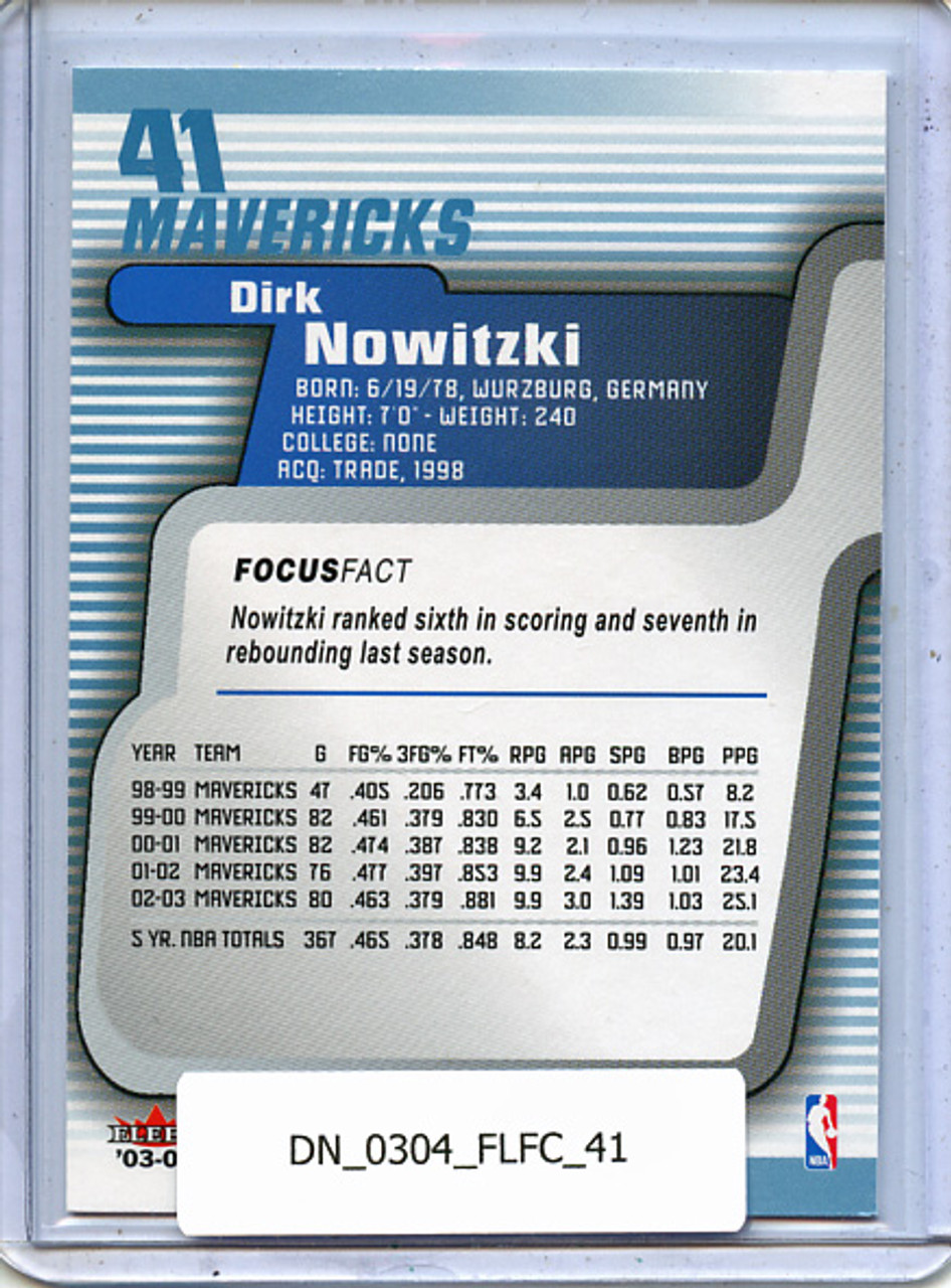 Dirk Nowitzki 2003-04 Focus #41
