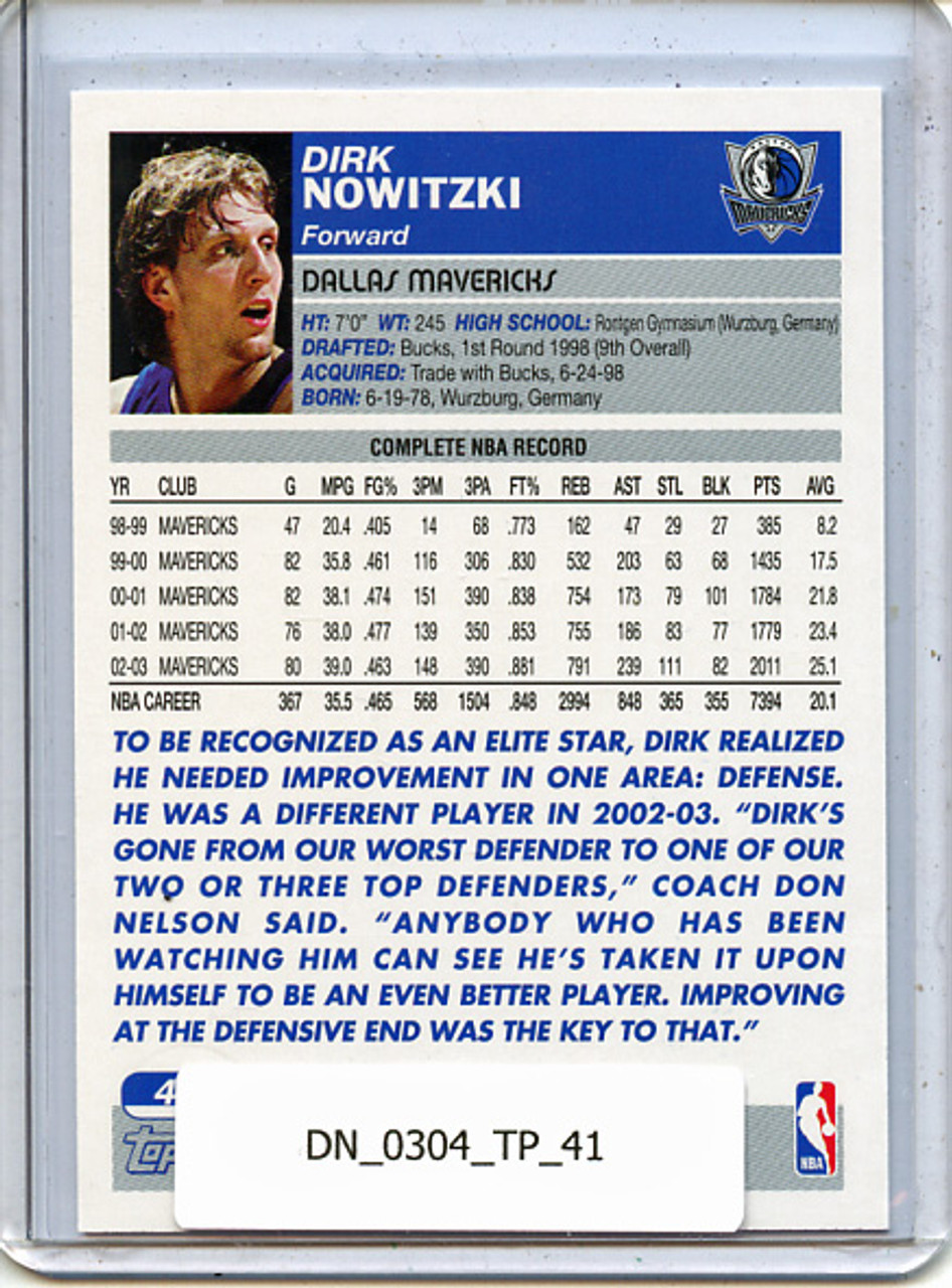 Dirk Nowitzki 2003-04 Topps #41