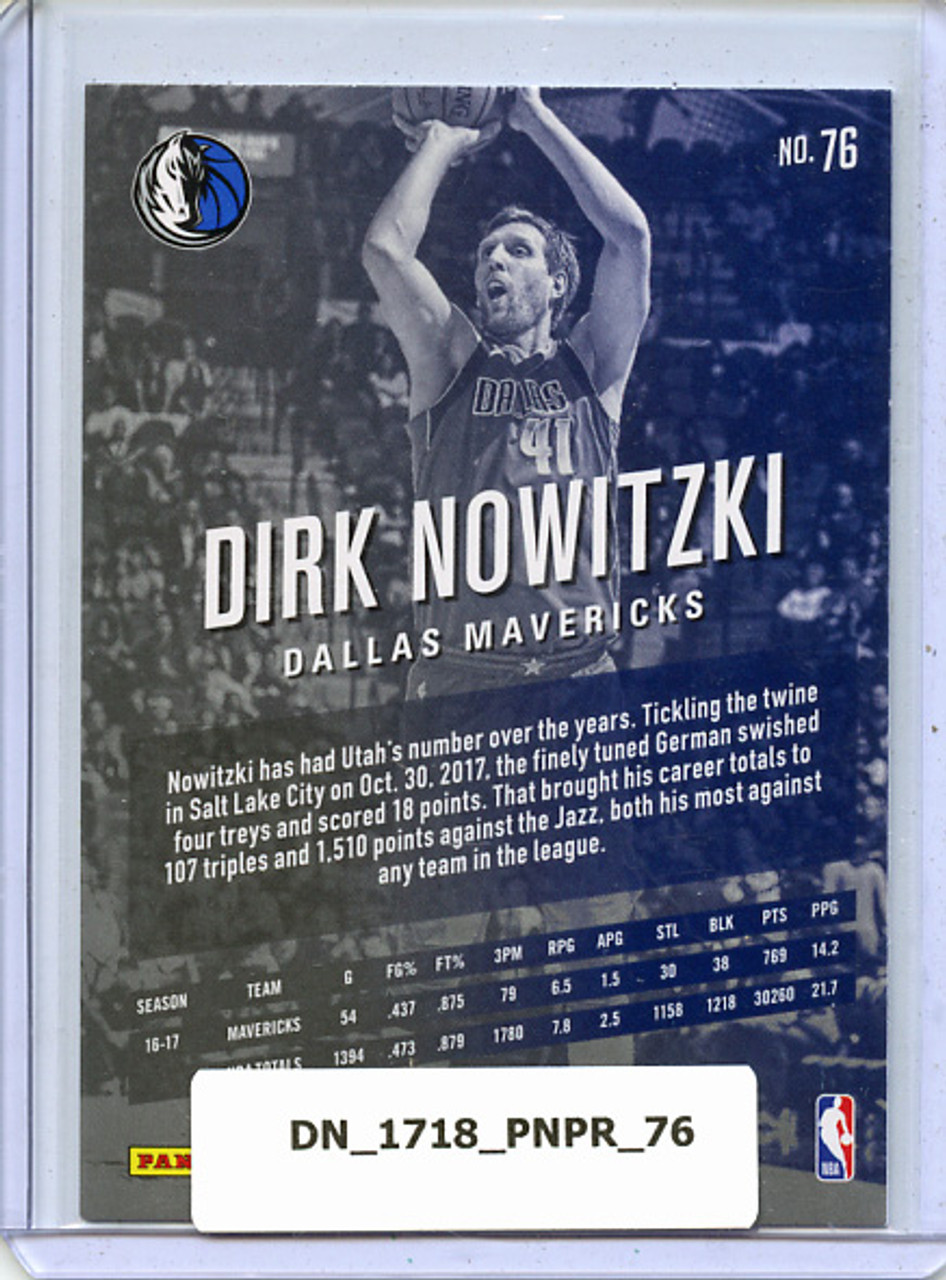 Dirk Nowitzki 2017-18 Prestige #76