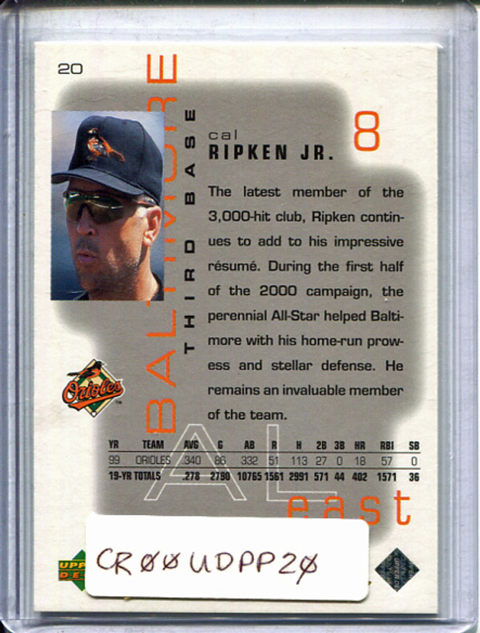 Cal Ripken Jr. 2000 Pros & Prospects #20