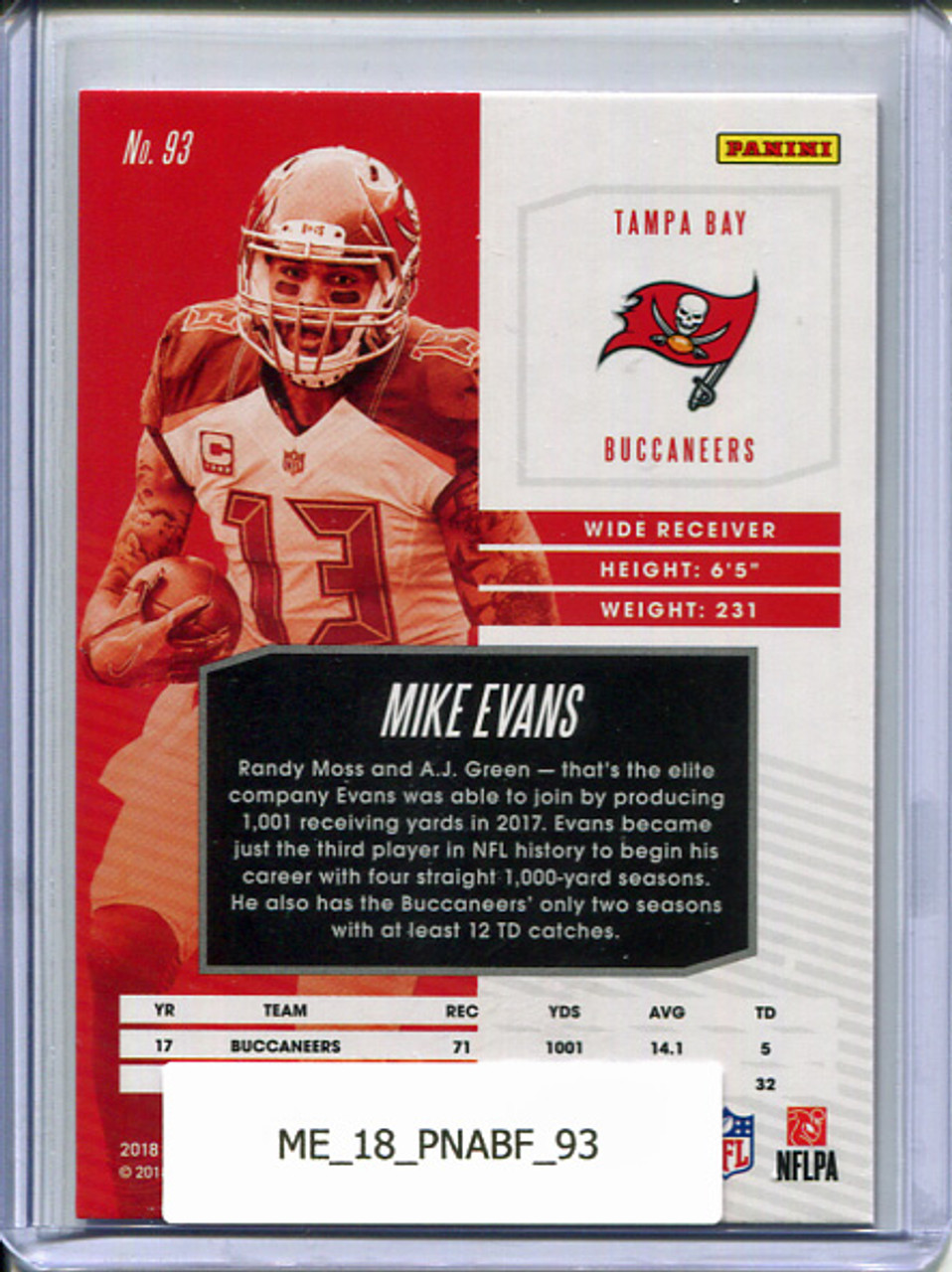 Mike Evans 2018 Absolute #93