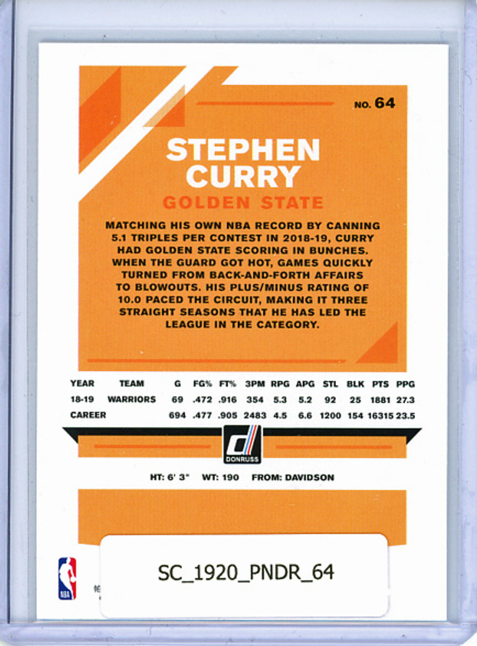 Stephen Curry 2019-20 Donruss #64