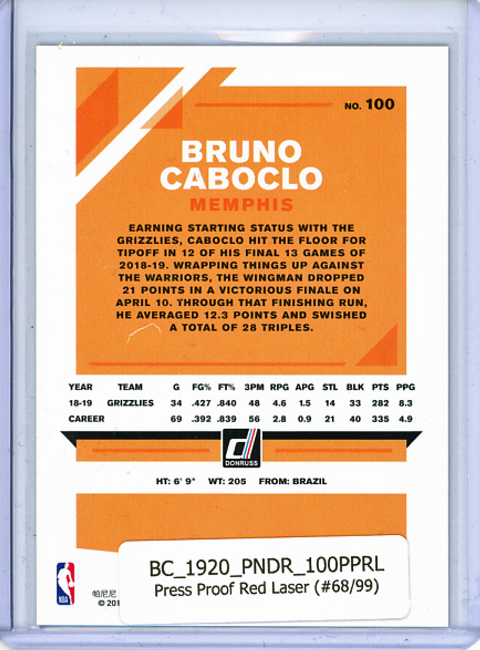 Bruno Caboclo 2019-20 Donruss #100, Press Proof Red Laser (#68/99)