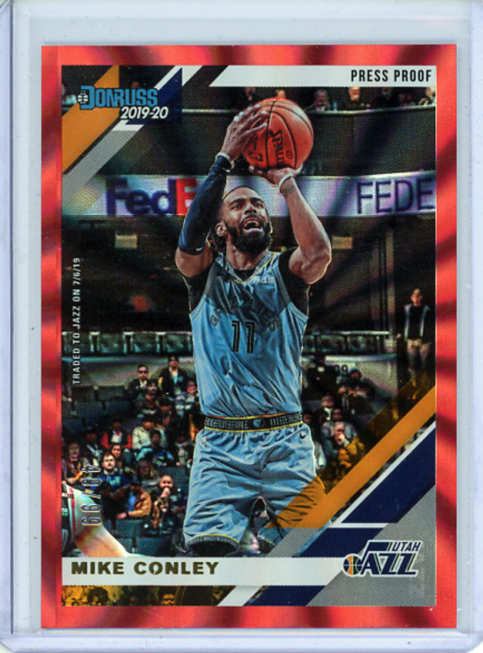 Mike Conley 2019-20 Donruss #97, Press Proof Red Laser (#49/99)