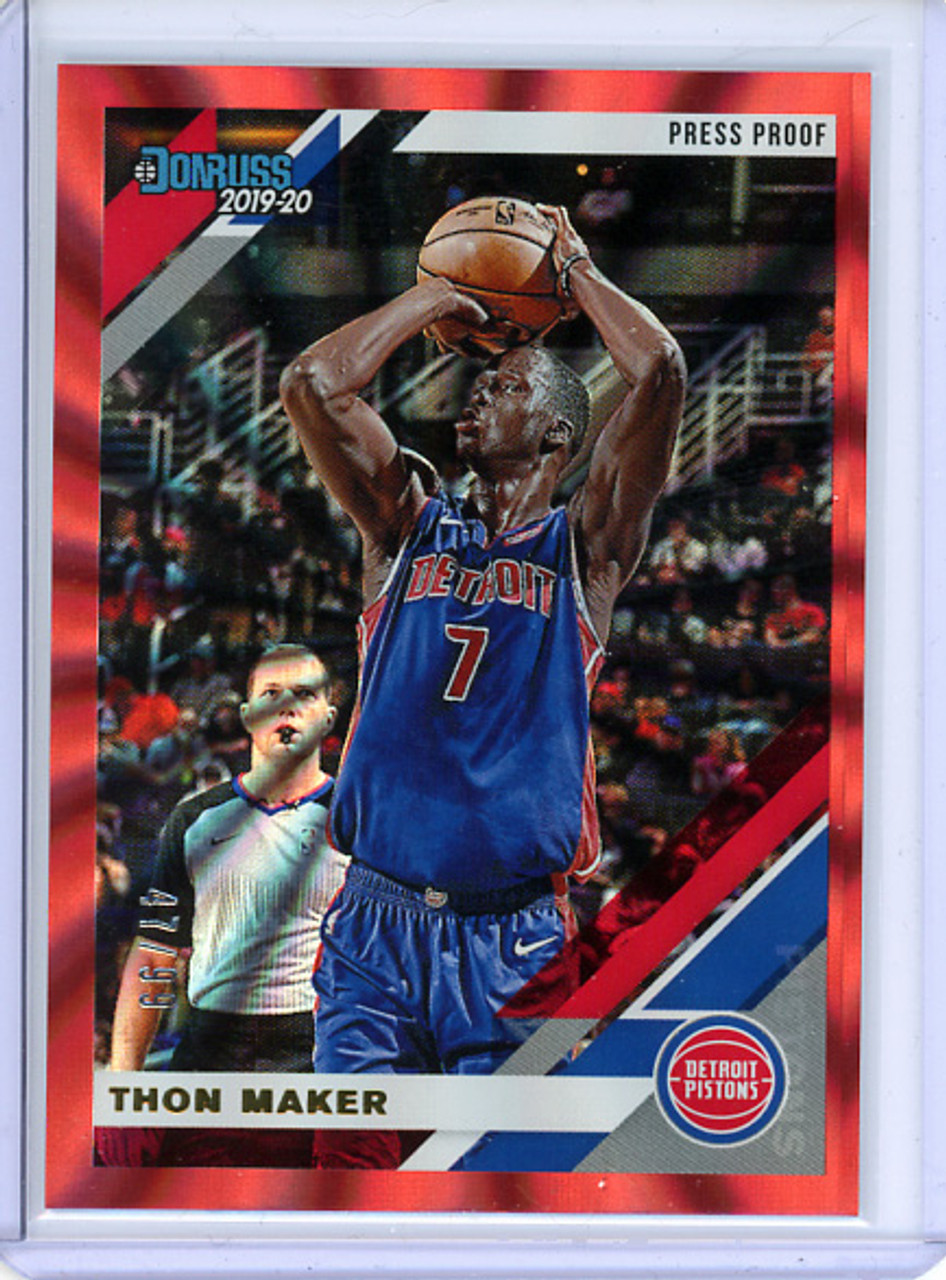 Thon Maker 2019-20 Donruss #61, Press Proof Red Laser (#47/99)