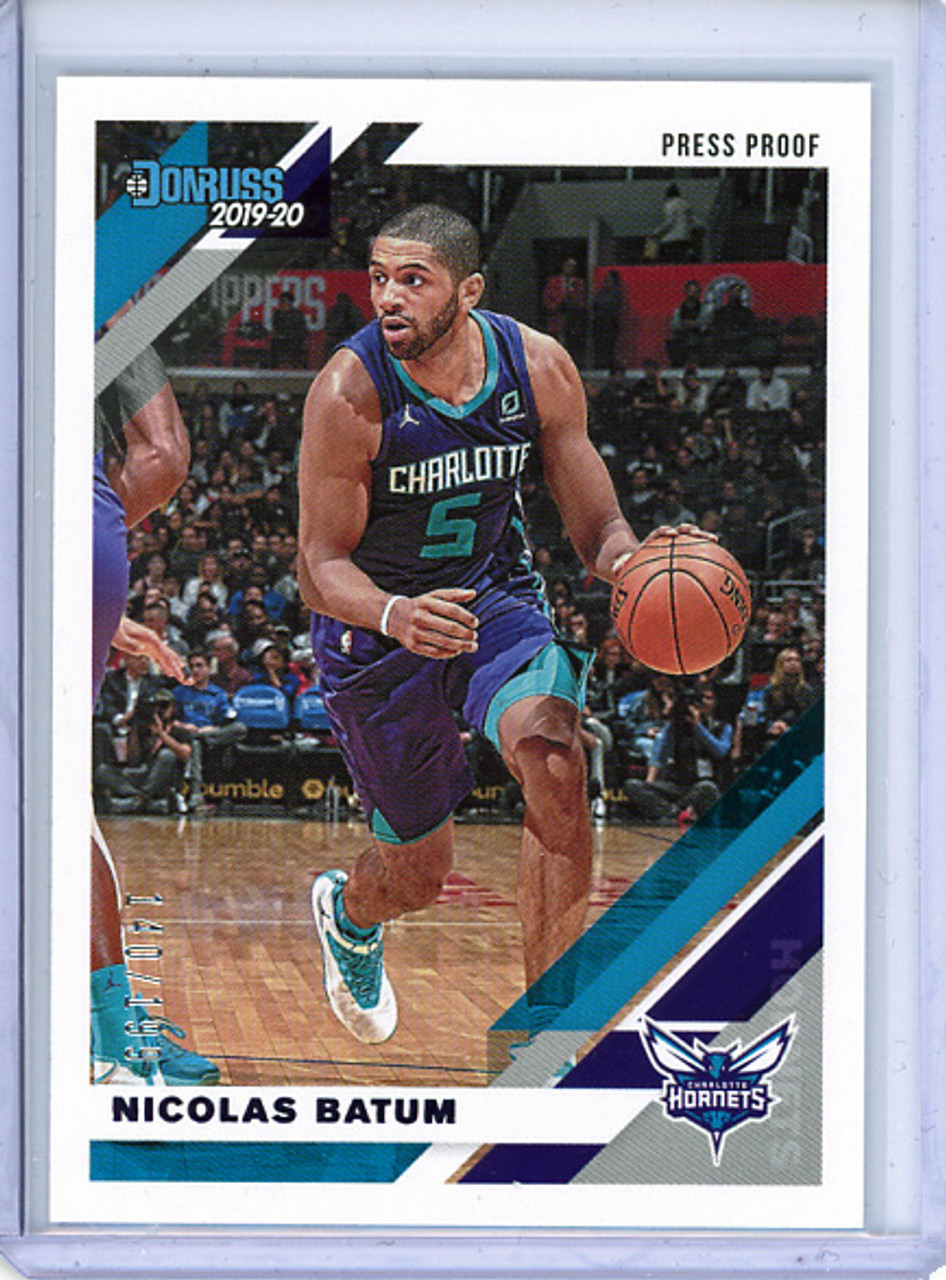 Nicolas Batum 2019-20 Donruss #24, Press Proof Purple (#140/199)