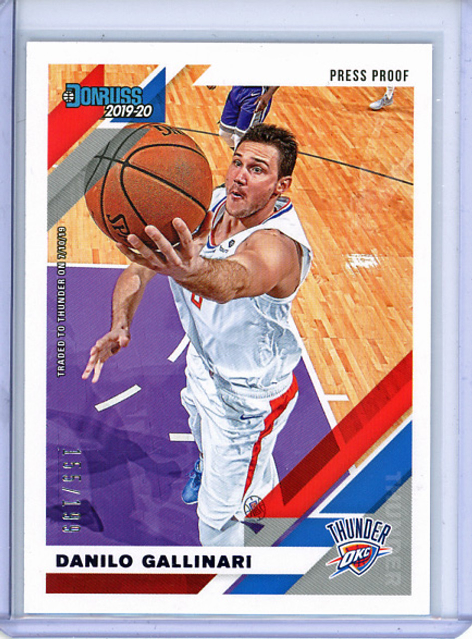 Danilo Gallinari 2019-20 Donruss #87, Press Proof Purple (#155/199)