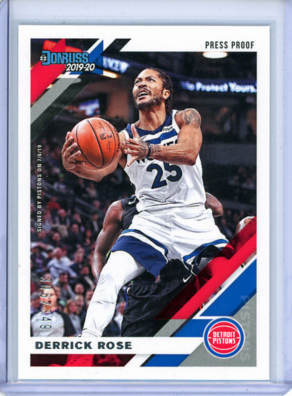 Derrick Rose 2019-20 Donruss #121, Press Proof Silver (#306/349)