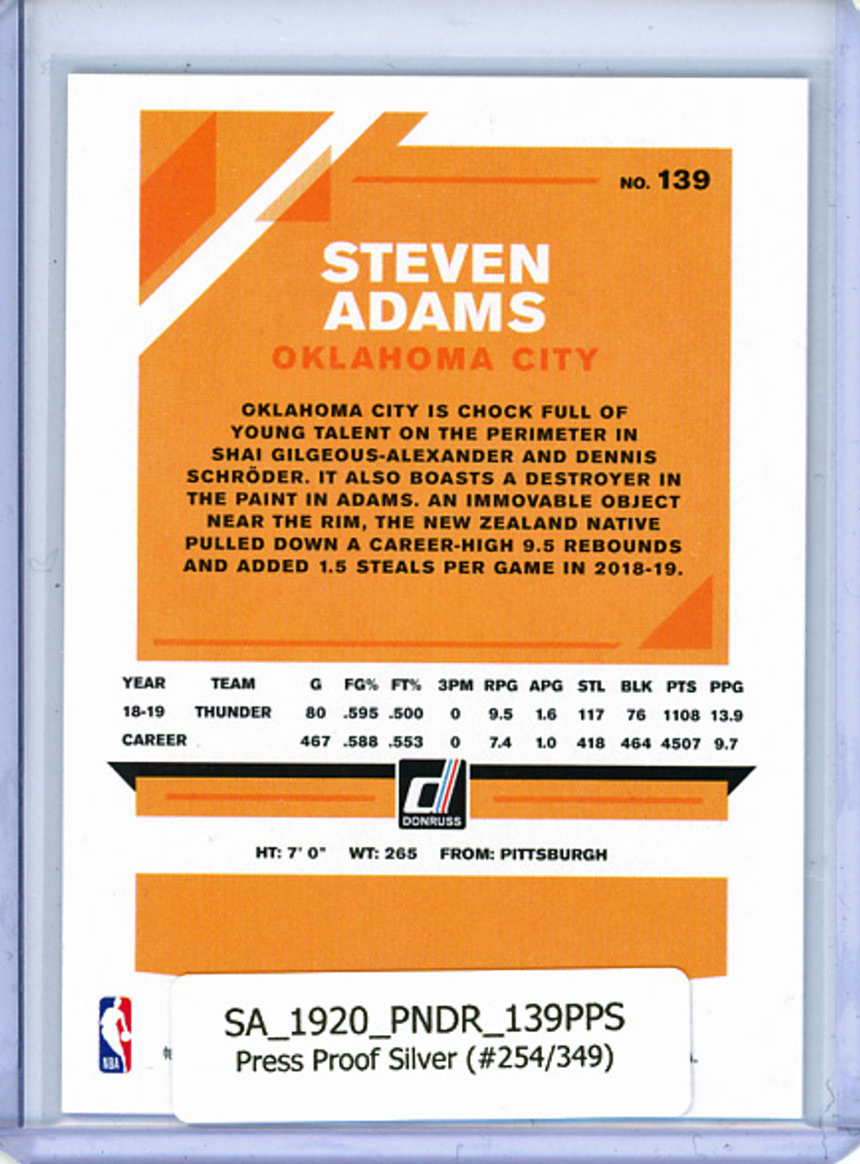 Steven Adams 2019-20 Donruss #139, Press Proof Silver (#254/349)