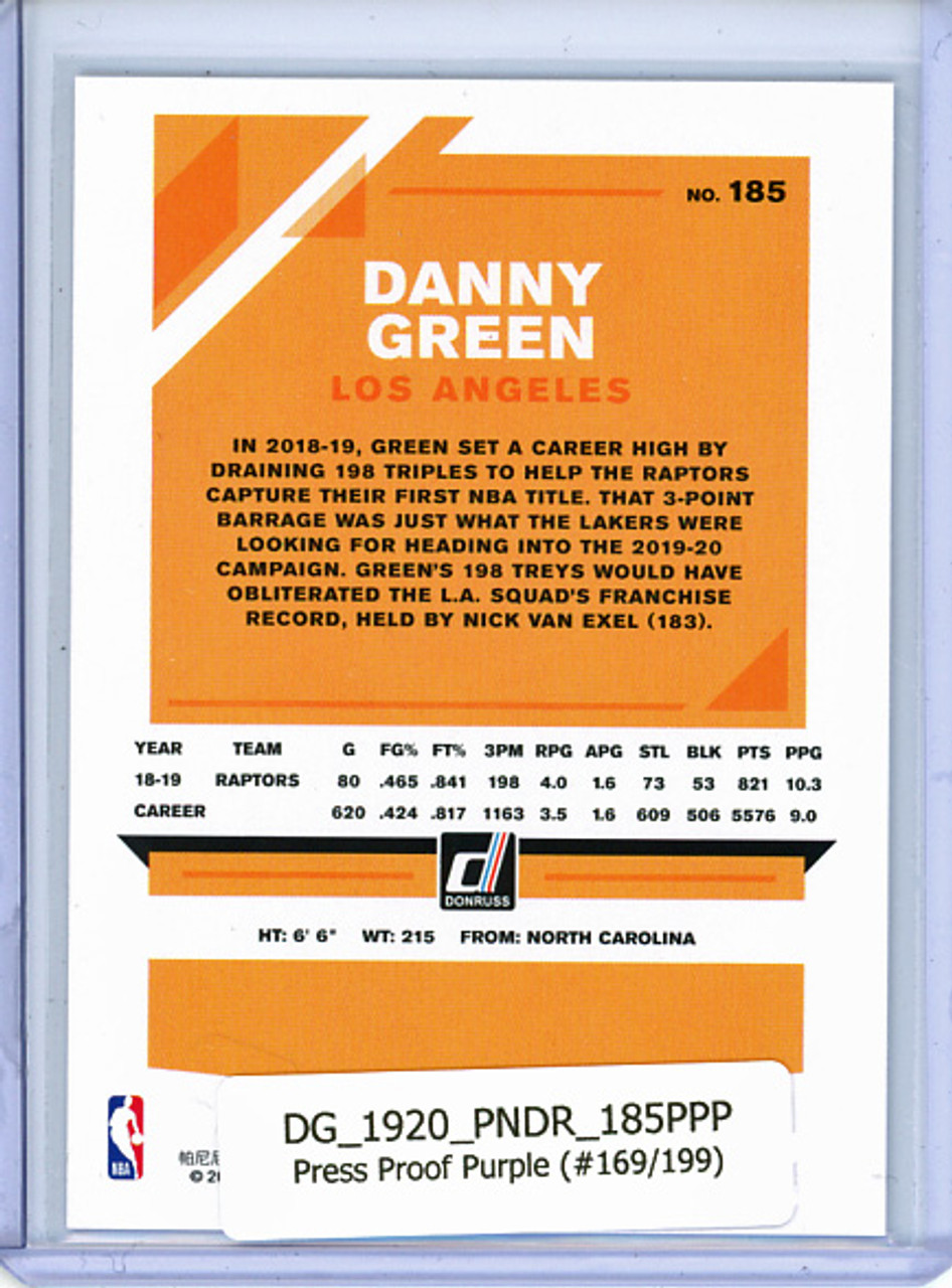 Danny Green 2019-20 Donruss #185, Press Proof Purple (#169/199)
