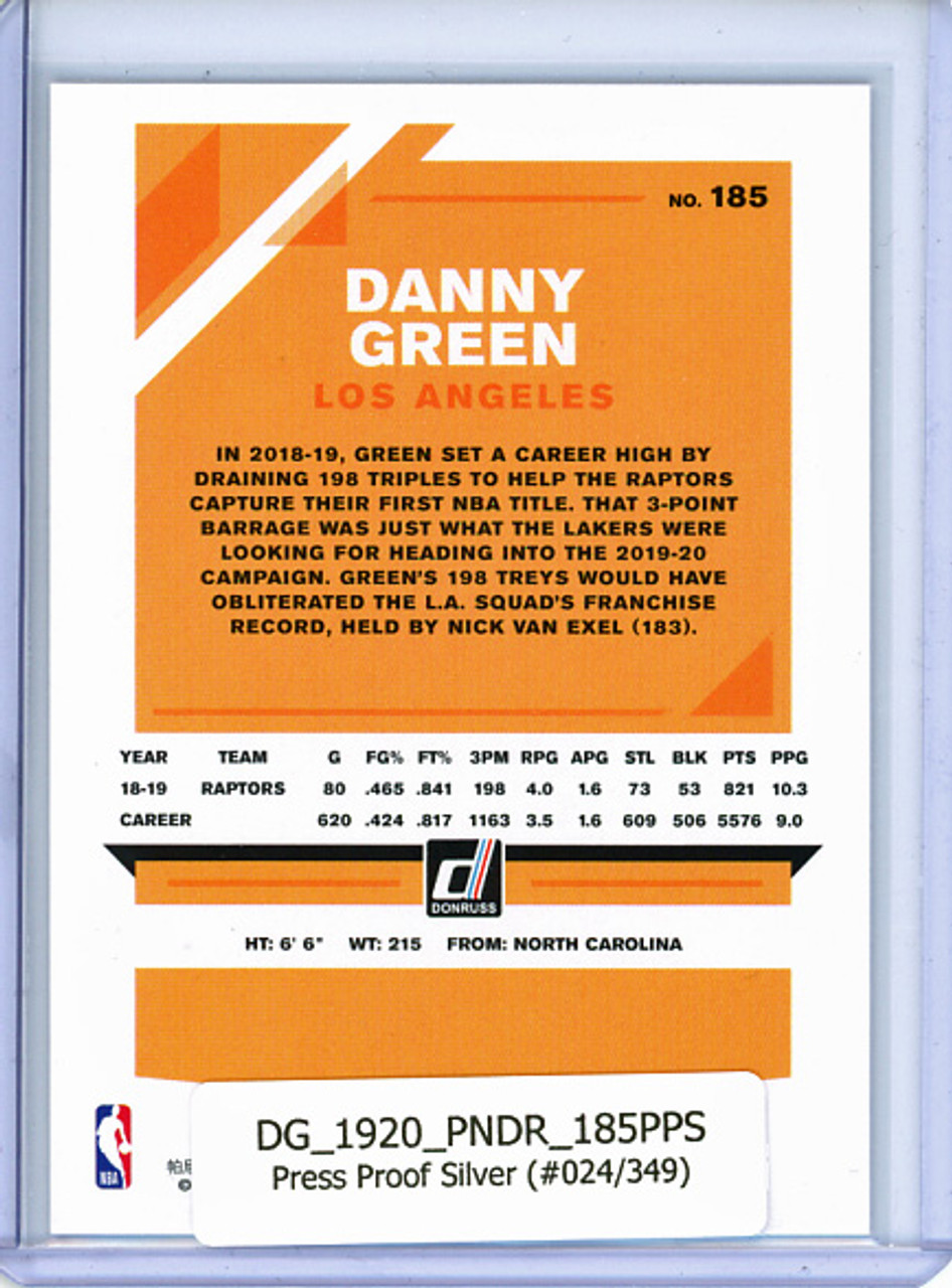 Danny Green 2019-20 Donruss #185, Press Proof Silver (#024/349)