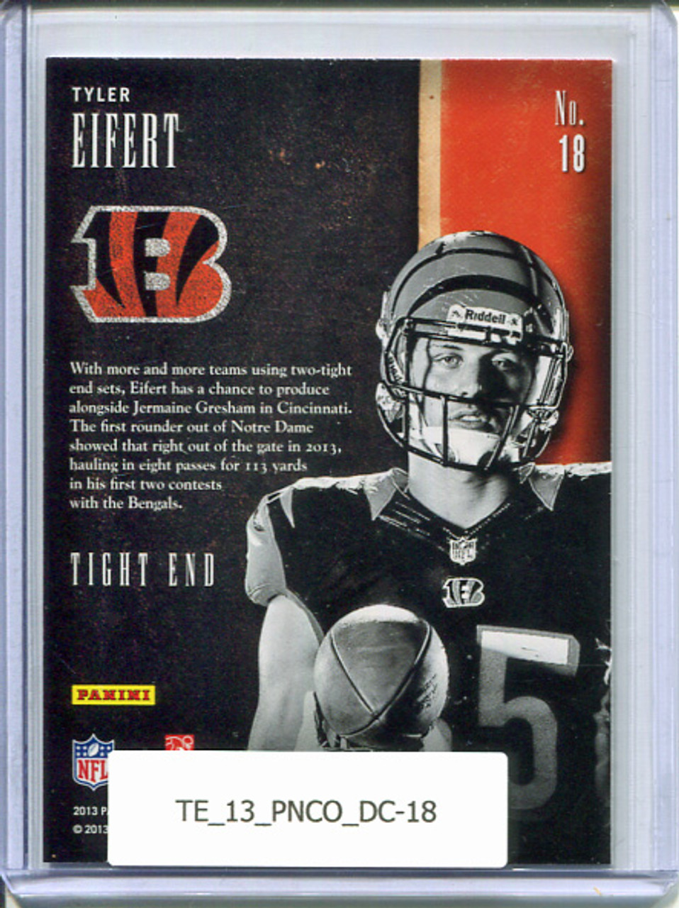 Tyler Eifert 2013 Contenders, Draft Class #18