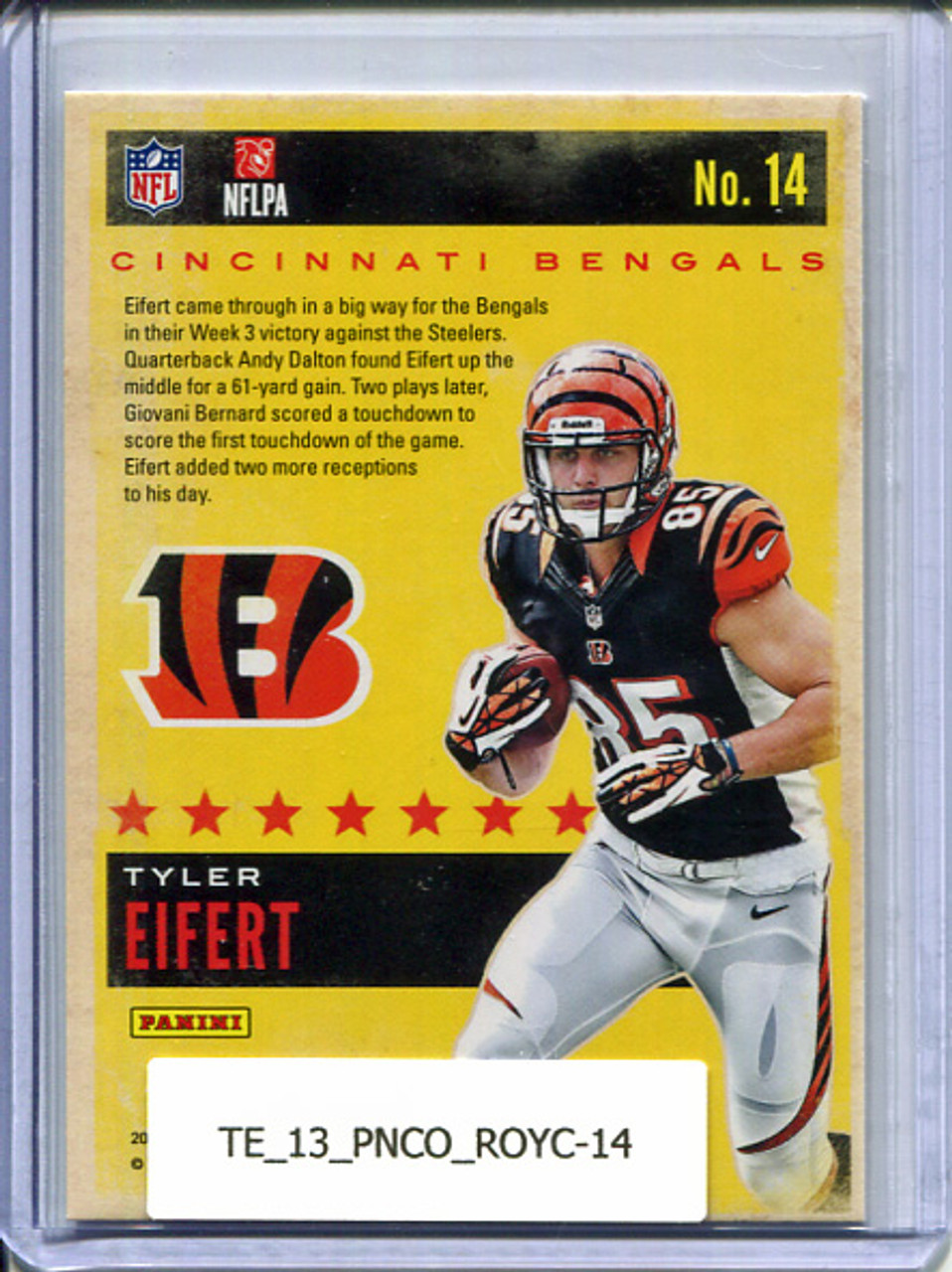 Tyler Eifert 2013 Contenders, Rookie of the Year Contenders #14