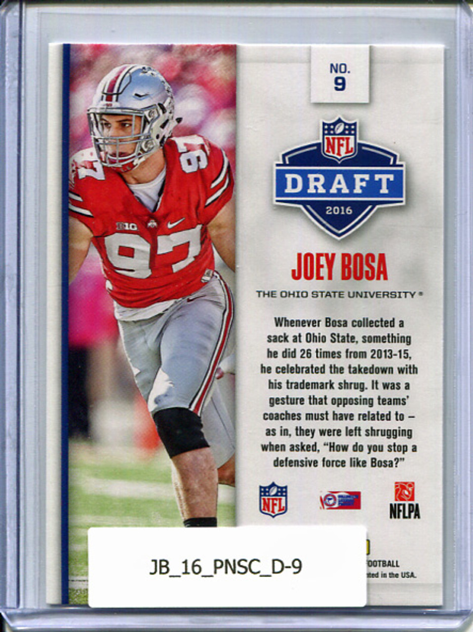 Joey Bosa 2016 Score, NFL Draft #9