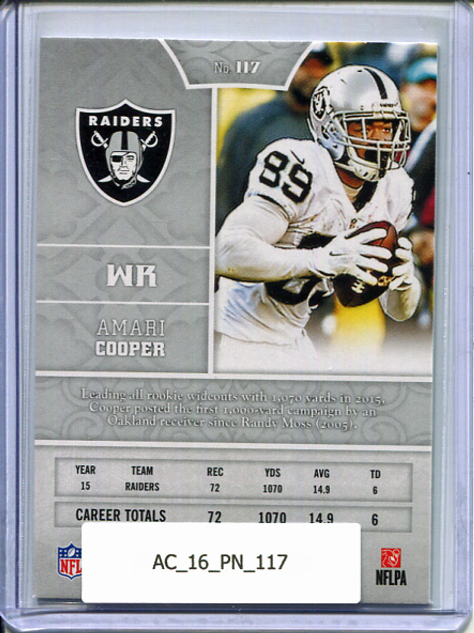 Amari Cooper 2016 Panini #117