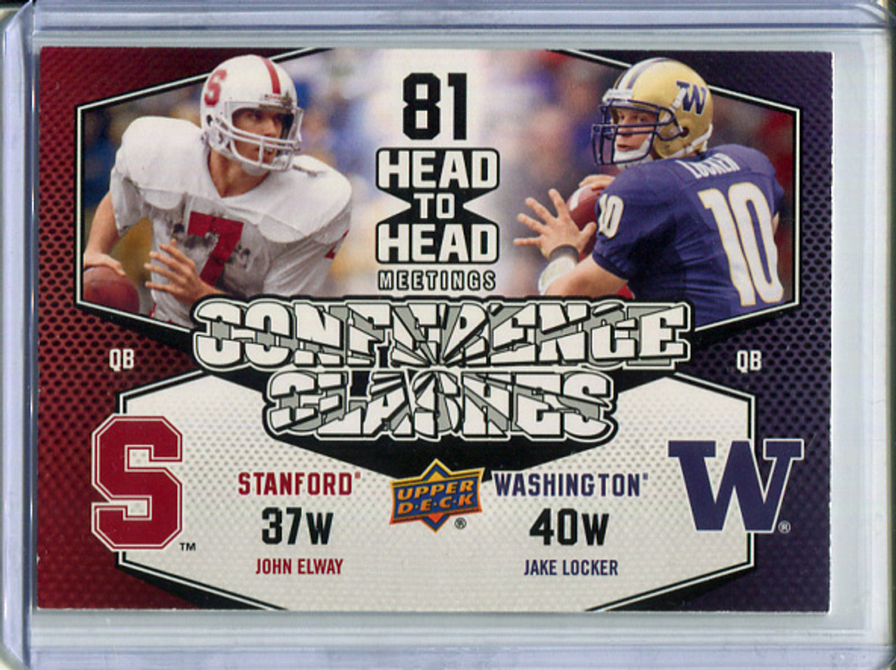 John Elway, Jake Locker 2011 Upper Deck, Conference Clashes #CC-11