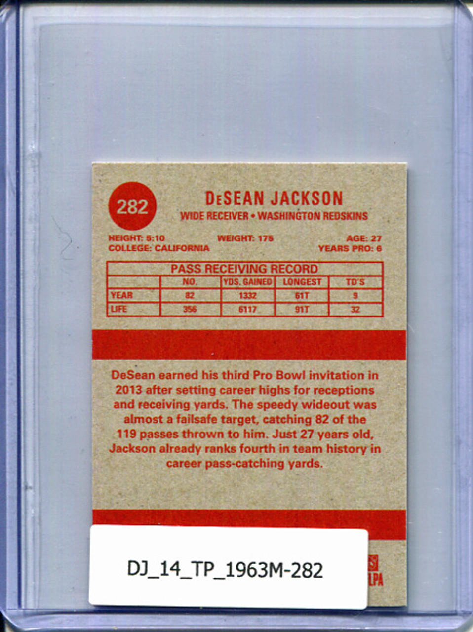 DeSean Jackson 2014 Topps, 1963 Mini #282