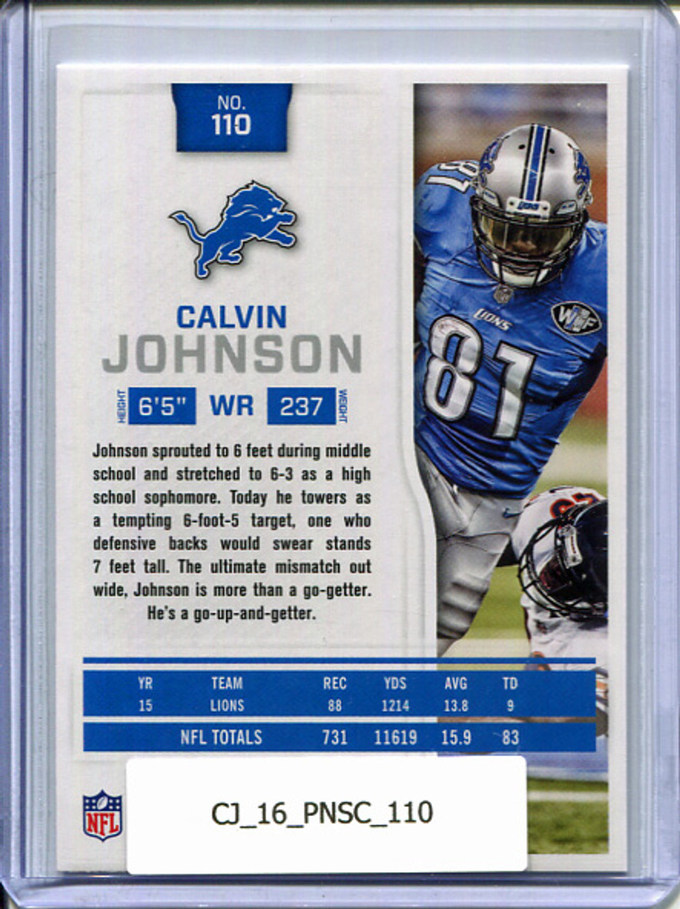 Calvin Johnson 2016 Score #110