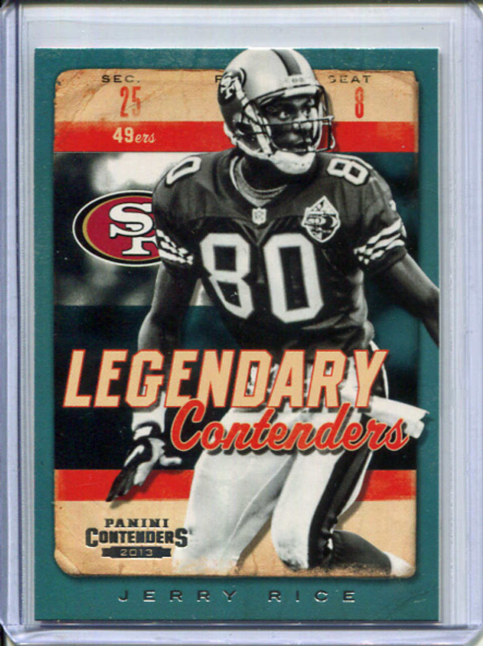 Jerry Rice 2013 Contenders, Legendary Contenders #7