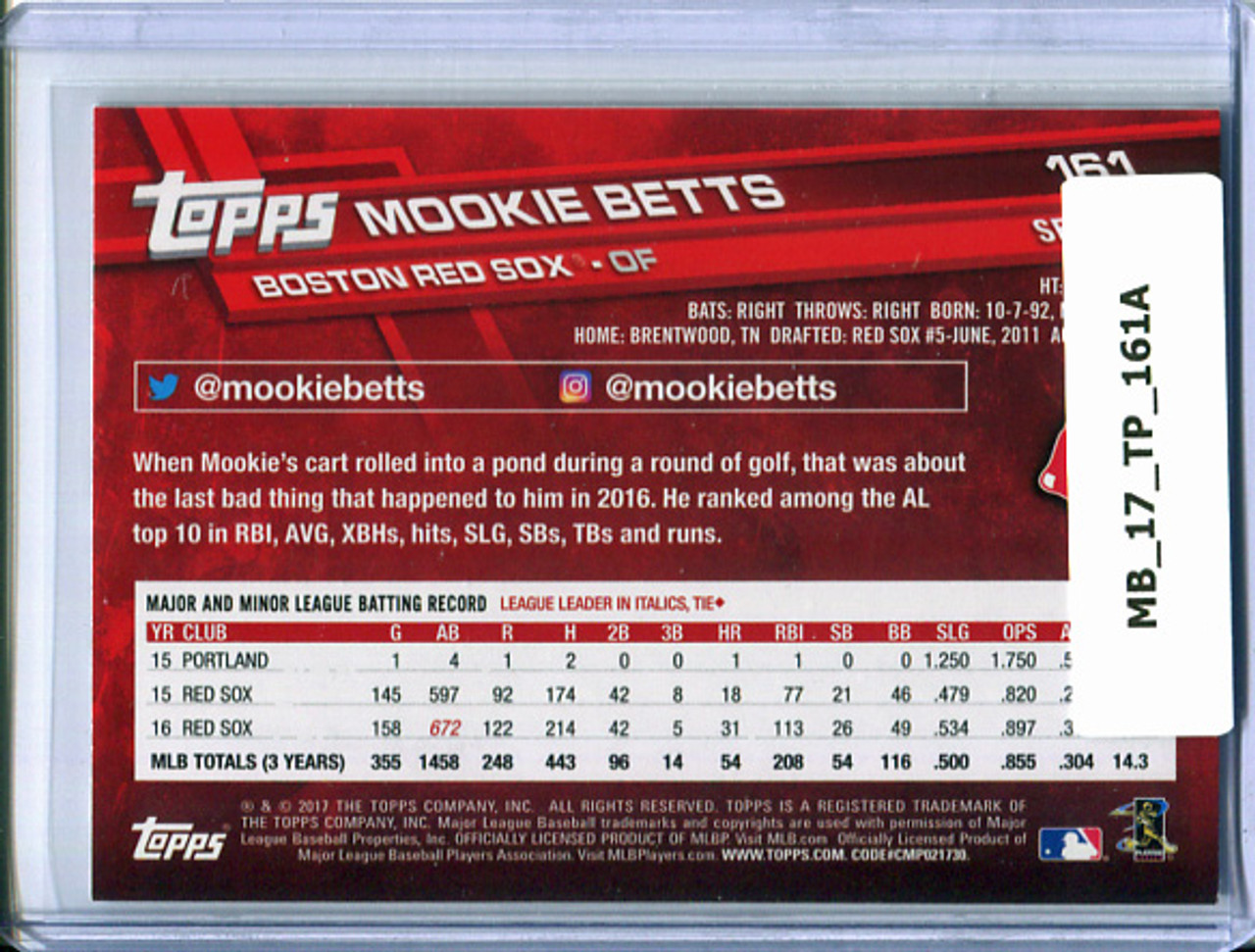 Mookie Betts 2017 Topps #161A