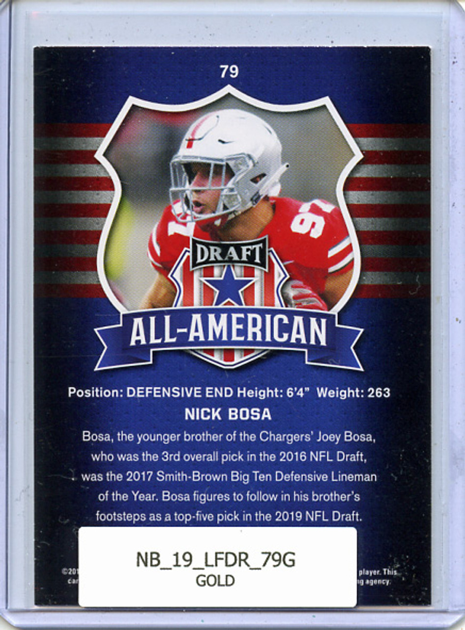 Nick Bosa 2019 Leaf Draft #79 Gold