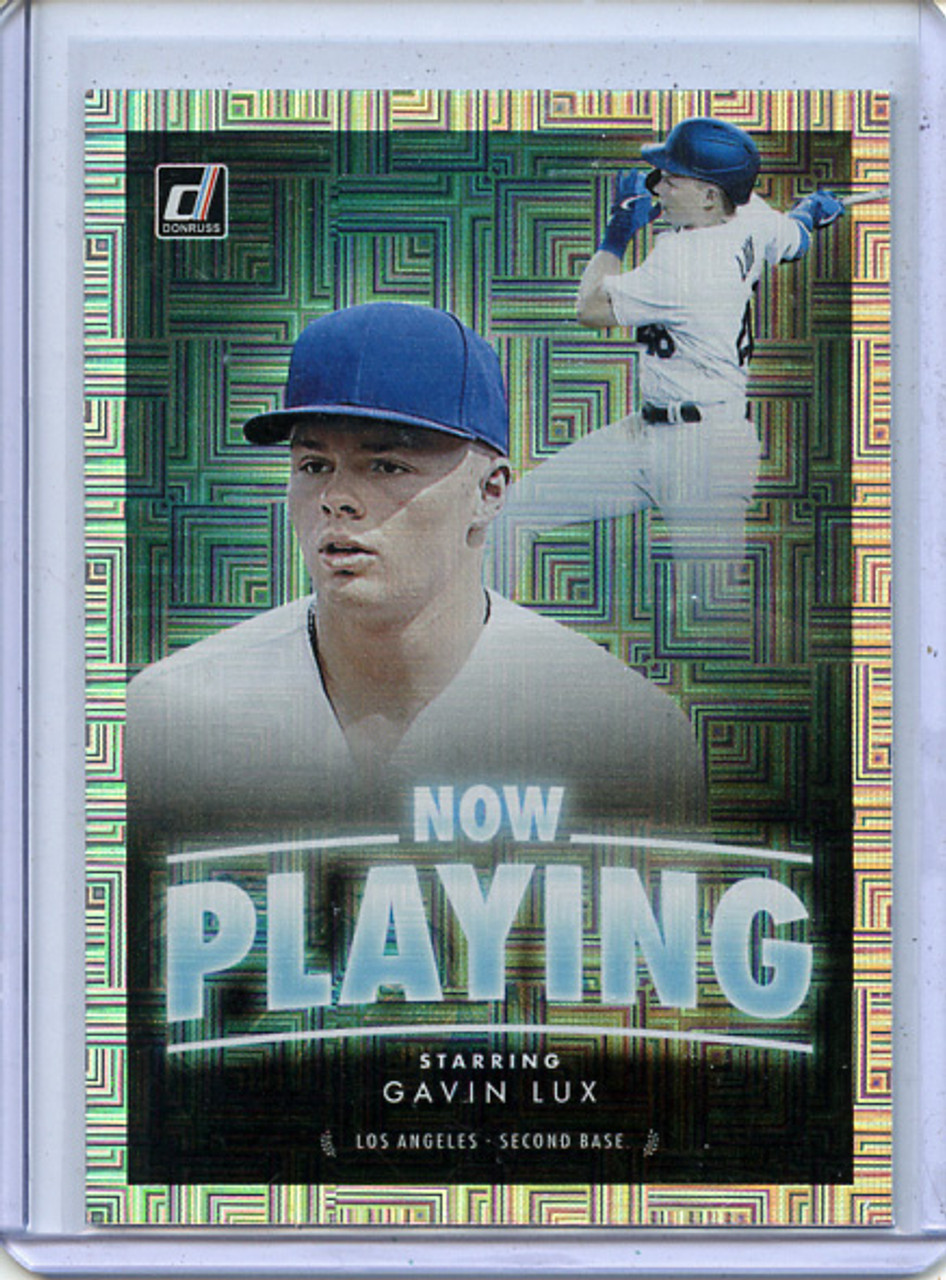Gavin Lux 2020 Donruss, Now Playing #NP-9 Vector