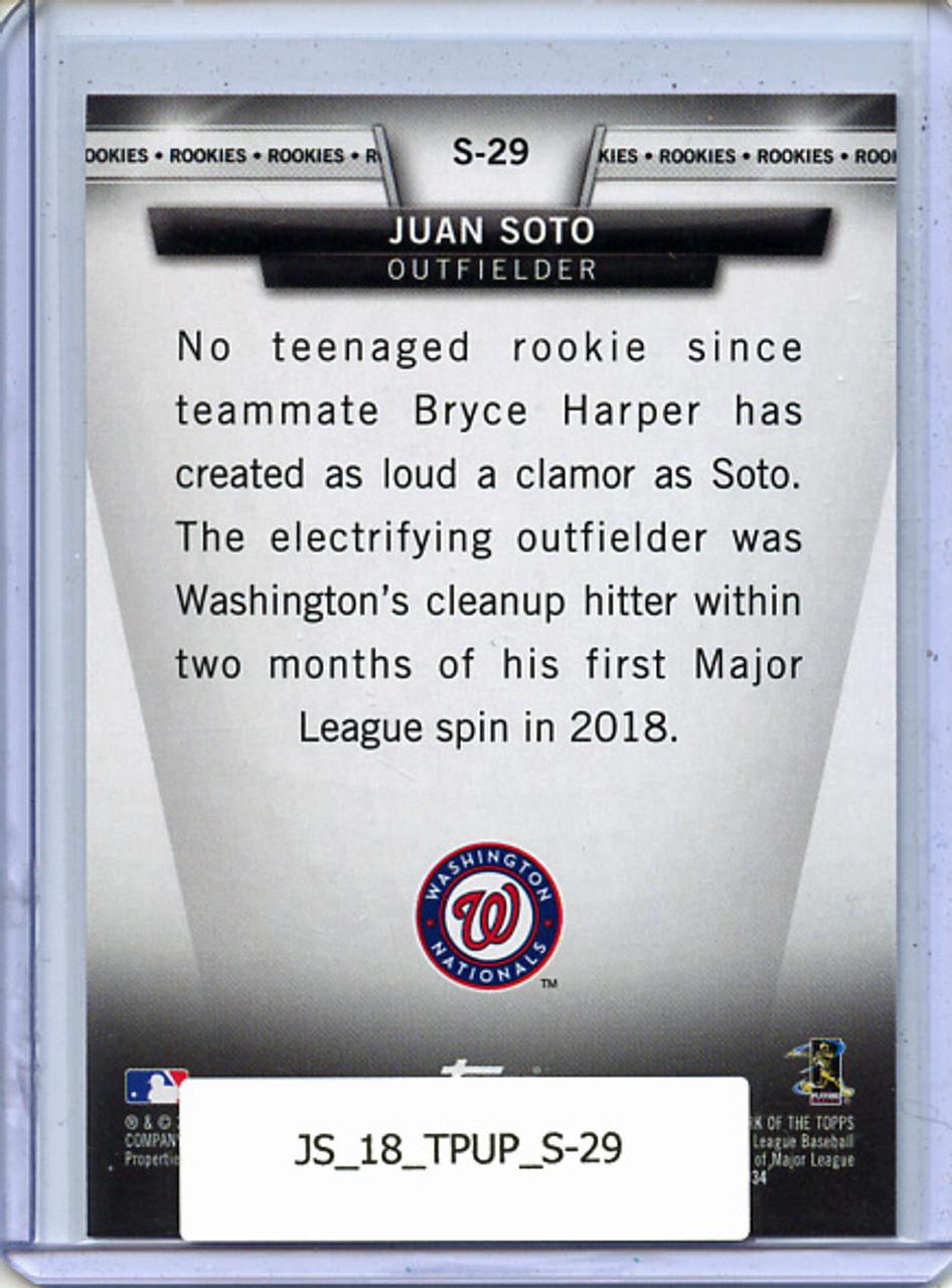 Juan Soto 2018 Topps Update, Salute #S-29