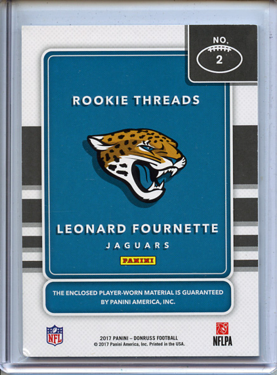 Leonard Fournette 2017 Donruss, Rookie Threads #2 (Damaged Bottom Corners)