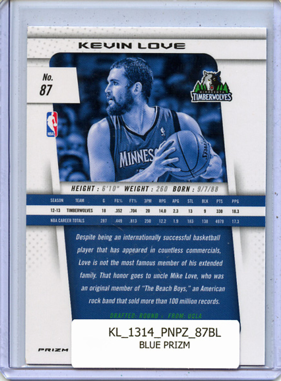 Kevin Love 2013-14 Prizm #87 Blue