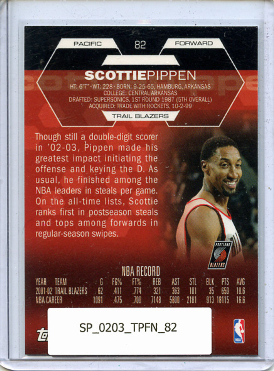 Scottie Pippen 2002-03 Finest #82