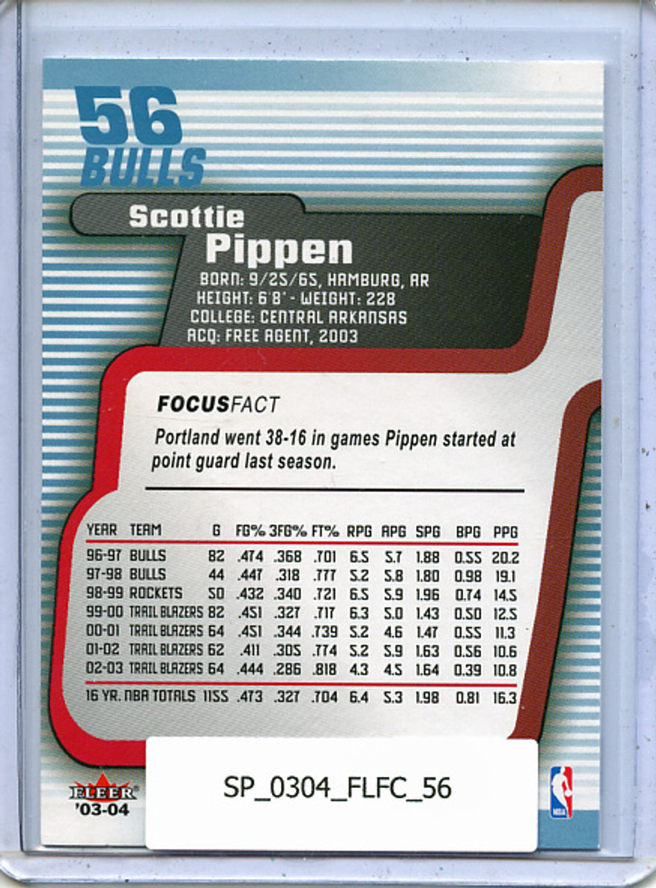 Scottie Pippen 2003-04 Focus #56