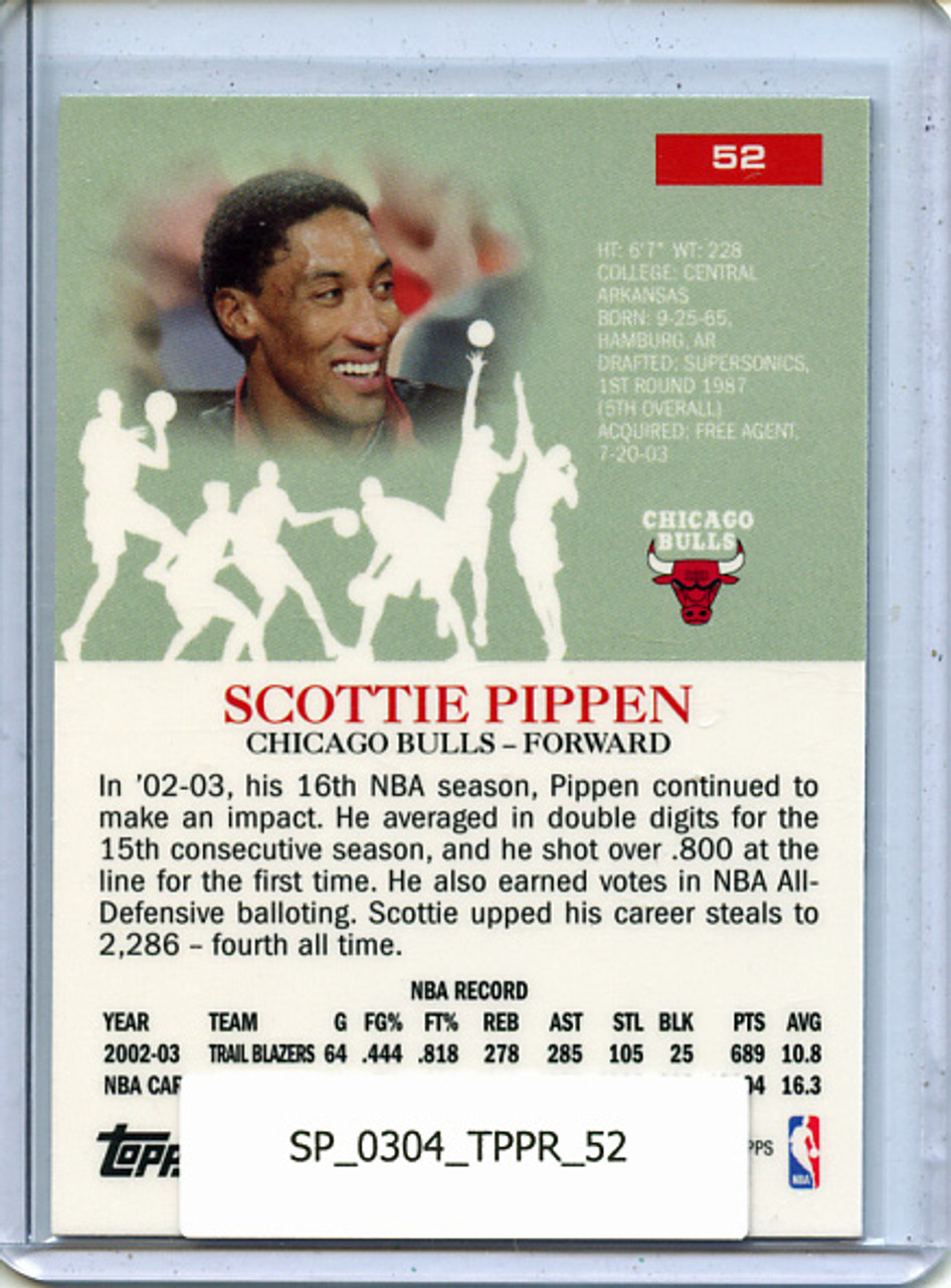 Scottie Pippen 2003-04 Pristine #52