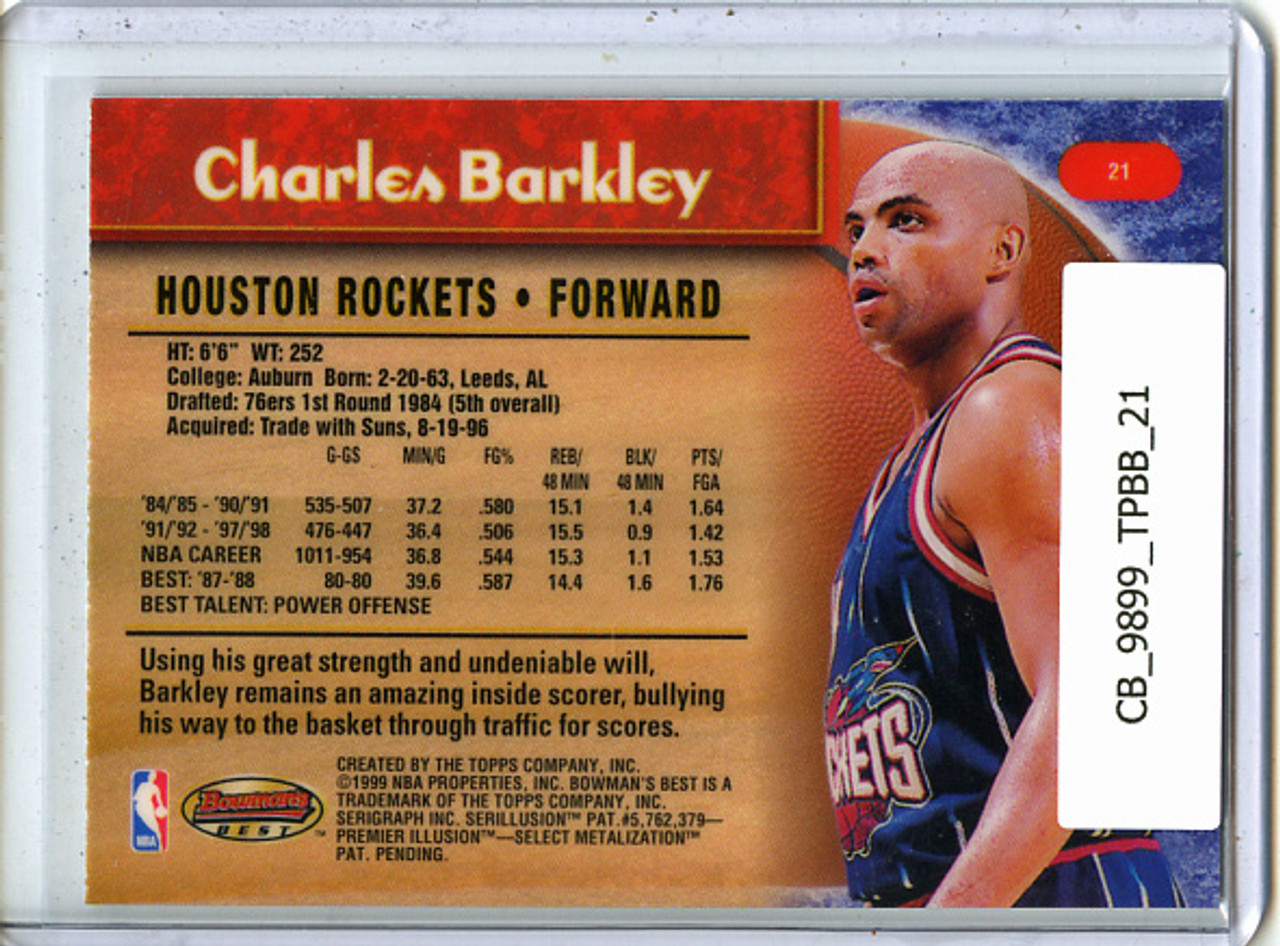 Charles Barkley 1998-99 Bowman's Best #21