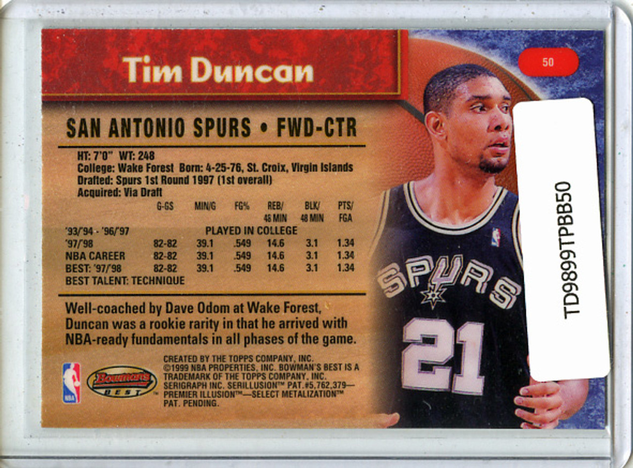 Tim Duncan 1998-99 Bowman's Best #50