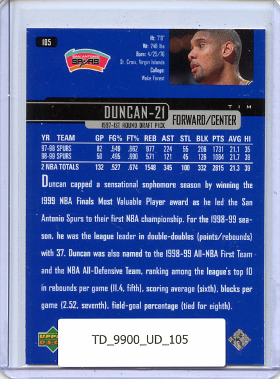 Tim Duncan 1999-00 Upper Deck #105
