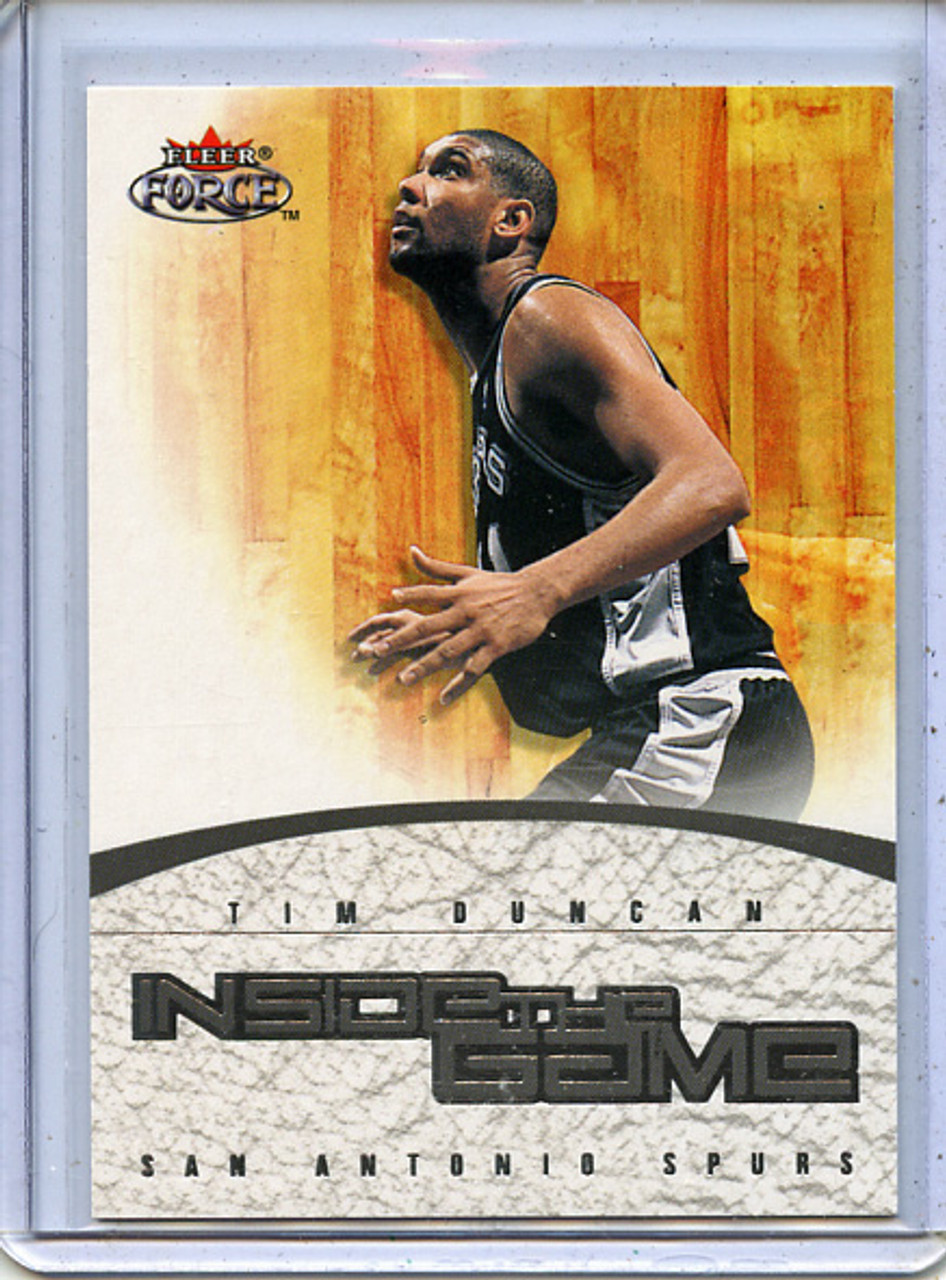 Tim Duncan 2001-02 Force, Inside the Game #IG15 (#110/699)