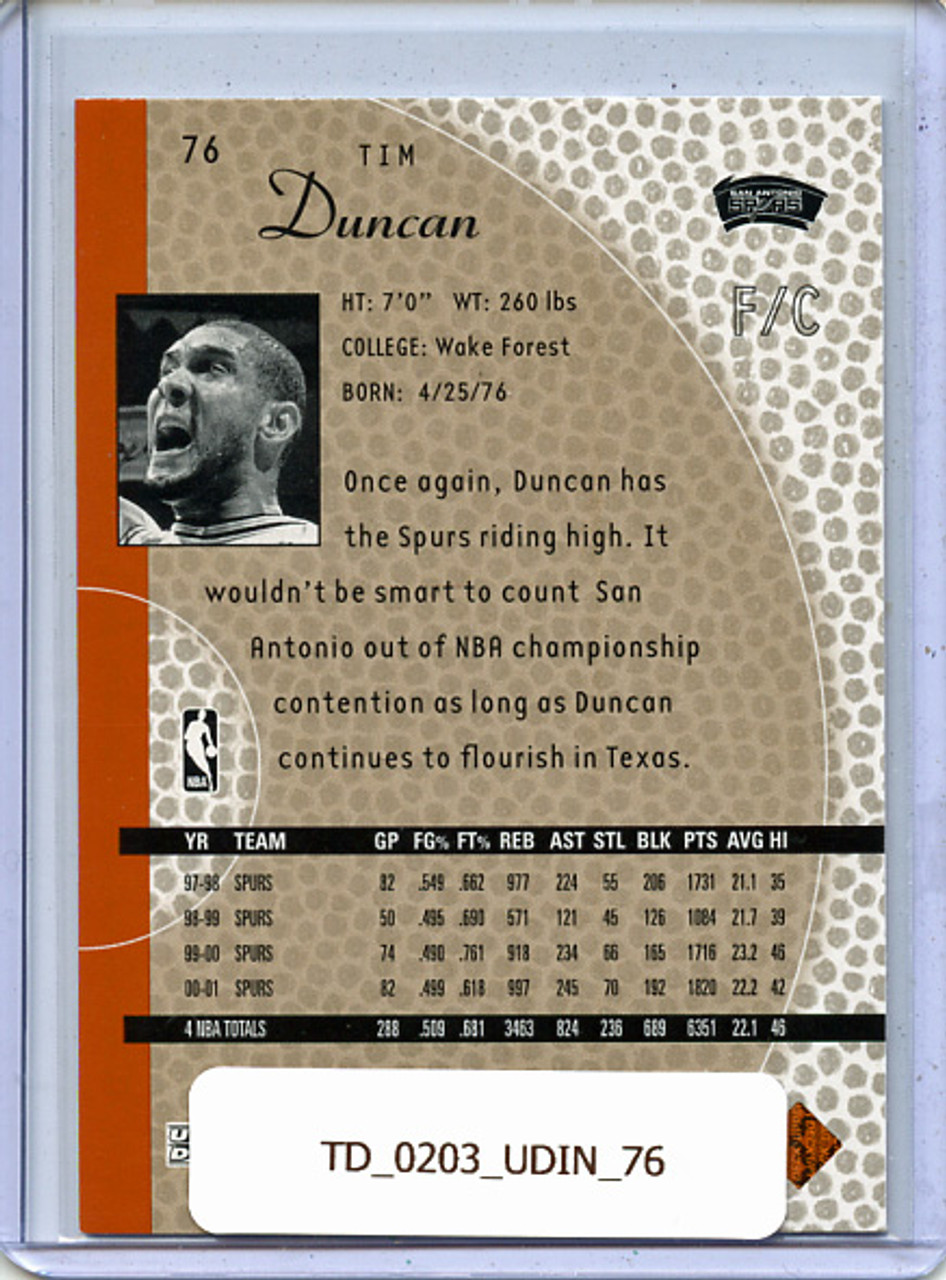Tim Duncan 2002-03 Inspirations #76