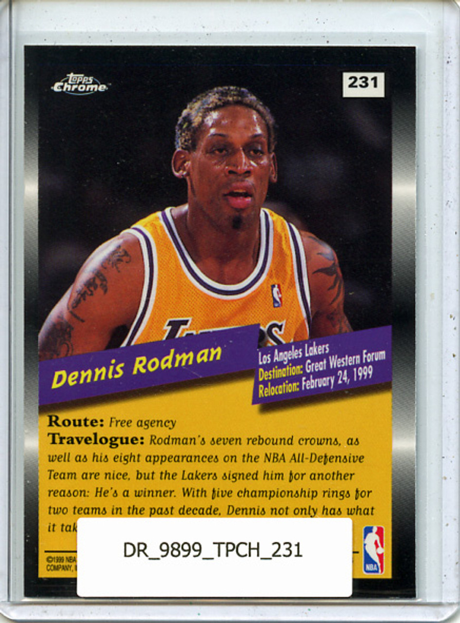 Dennis Rodman 1998-99 Topps Chrome #231 Movin' On