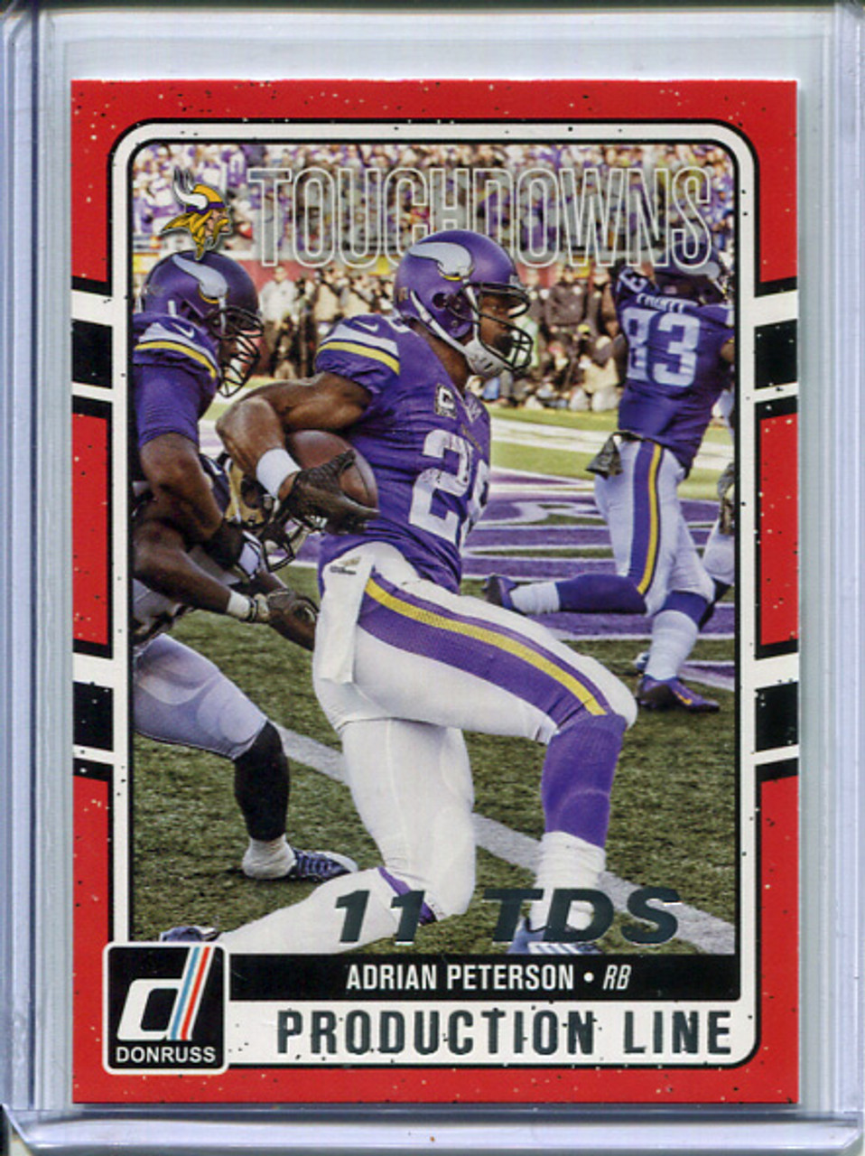 Adrian Peterson 2016 Donruss, Production Line Touchdowns #2